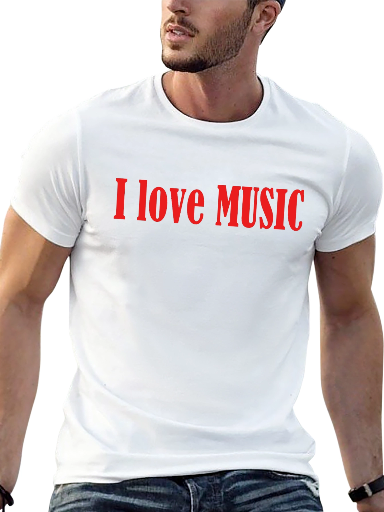 I Love Music Graphic Tee