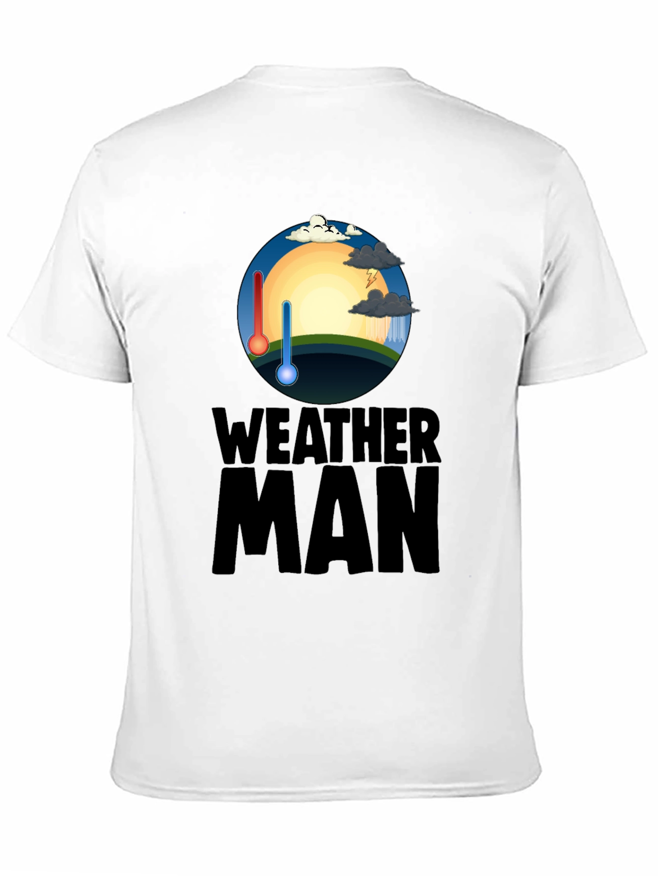 Weather Man Graphic T-Shirt - Trendy Weather Enthusiast Tee