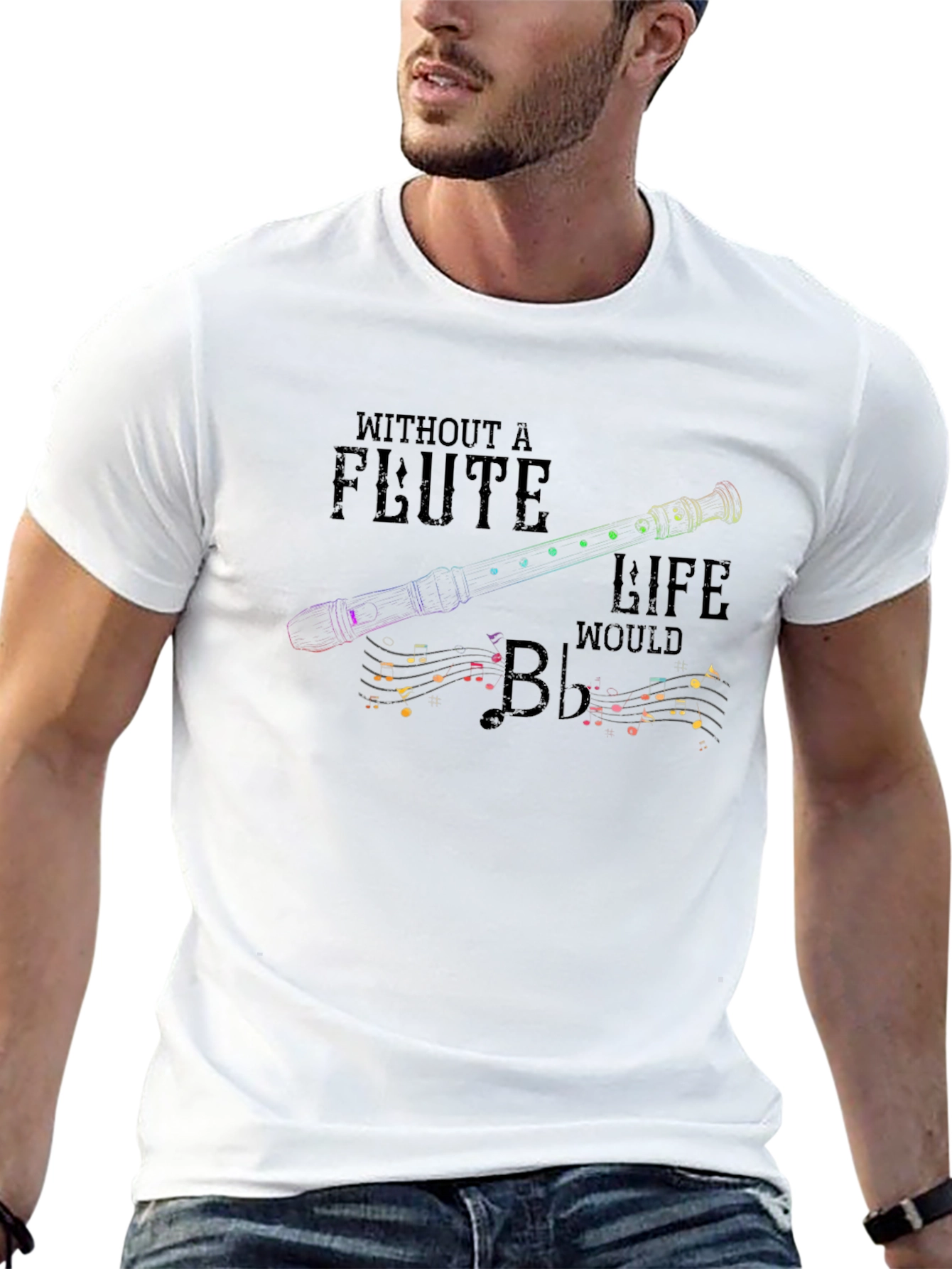 Flute Life Graphic T-Shirt - Music Lover Tee