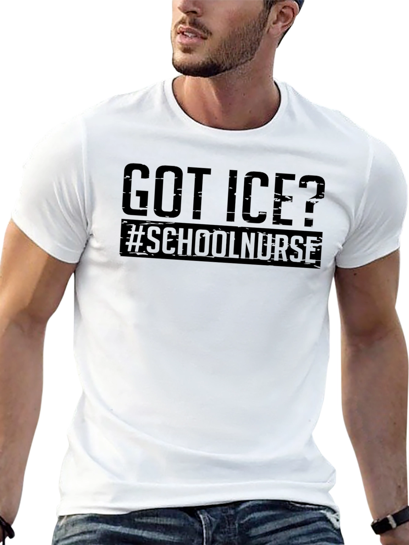Got Ice? School Nurse Black T-Shirt