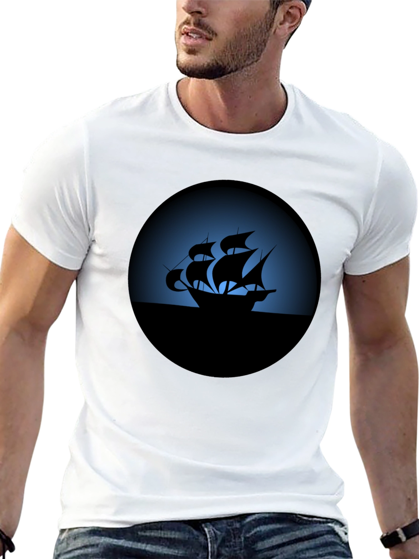 Nautical Silhouette Tee - Black