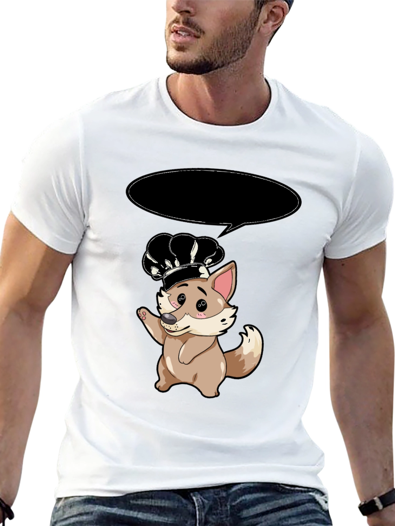 Chef Fox T-Shirt - Cute Cartoon Animal Tee