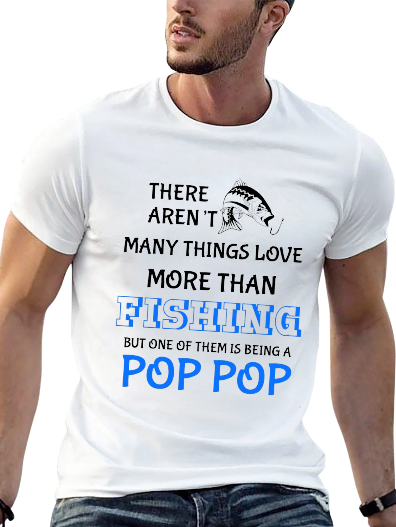 Fishing Pop Pop T-Shirt - Gift for Grandfather