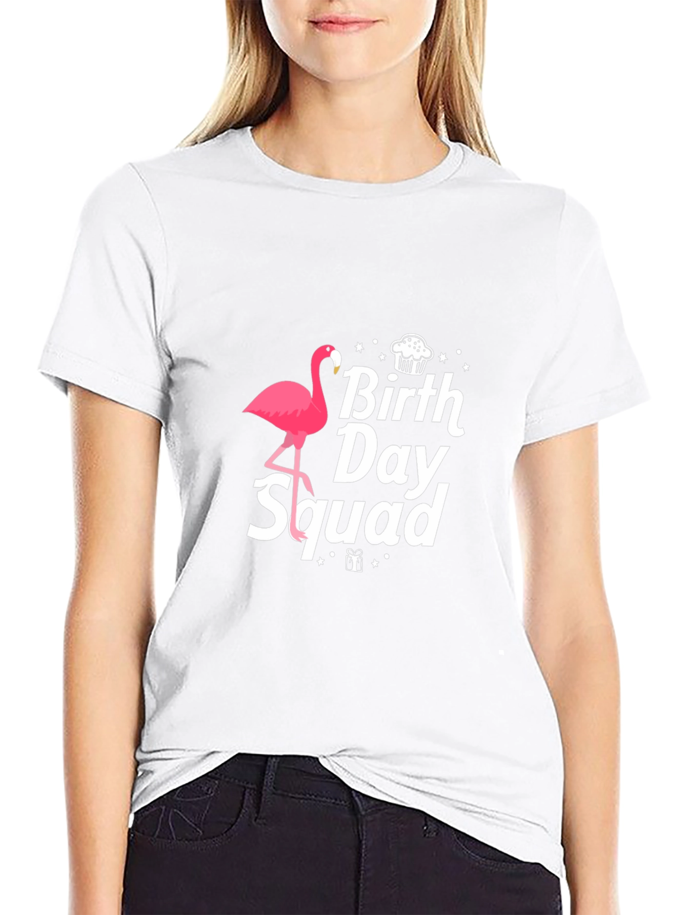 Birthday Squad Flamingo T-Shirt
