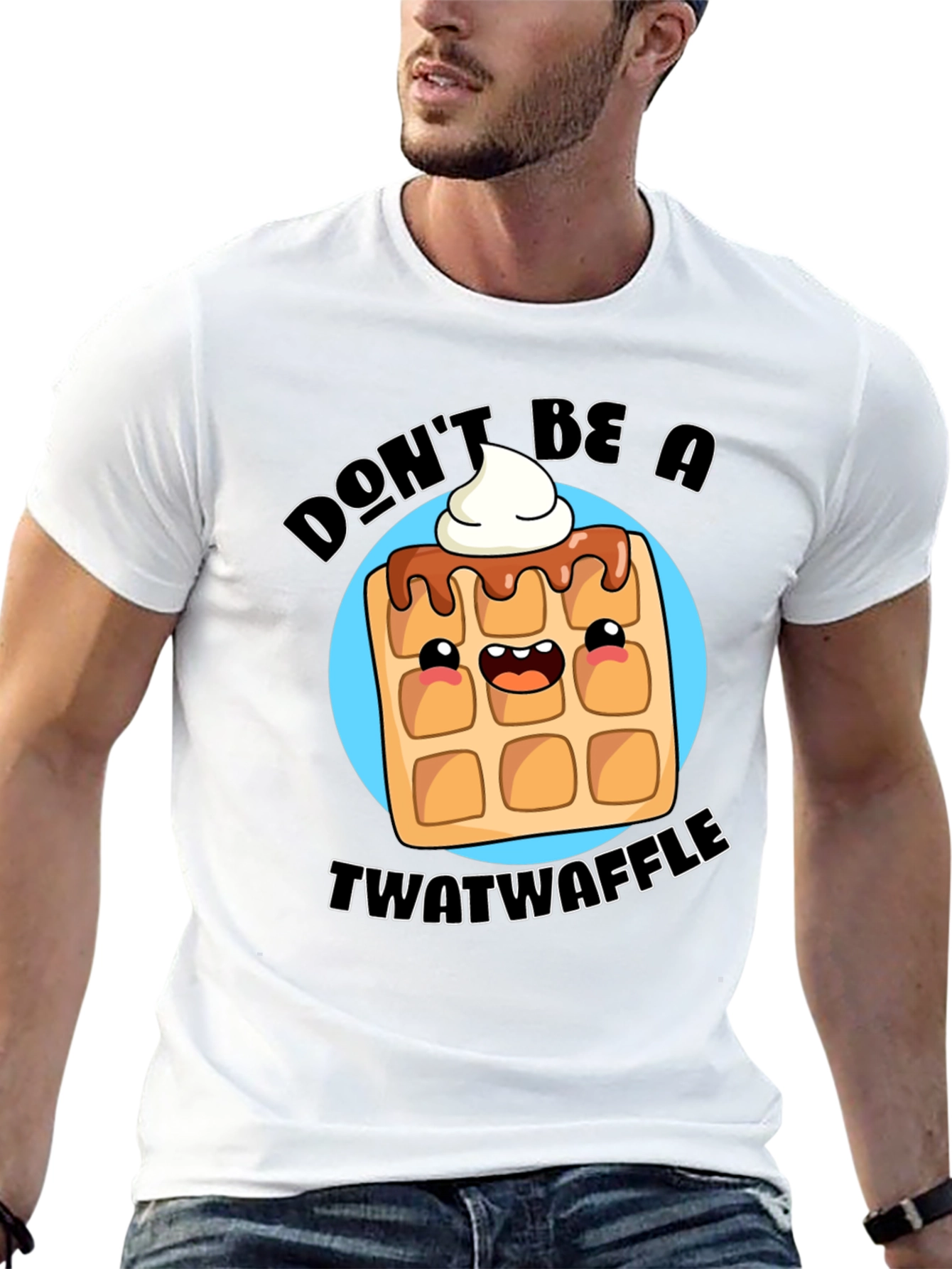 Dont Be A Twatwaffle Black Graphic Tee