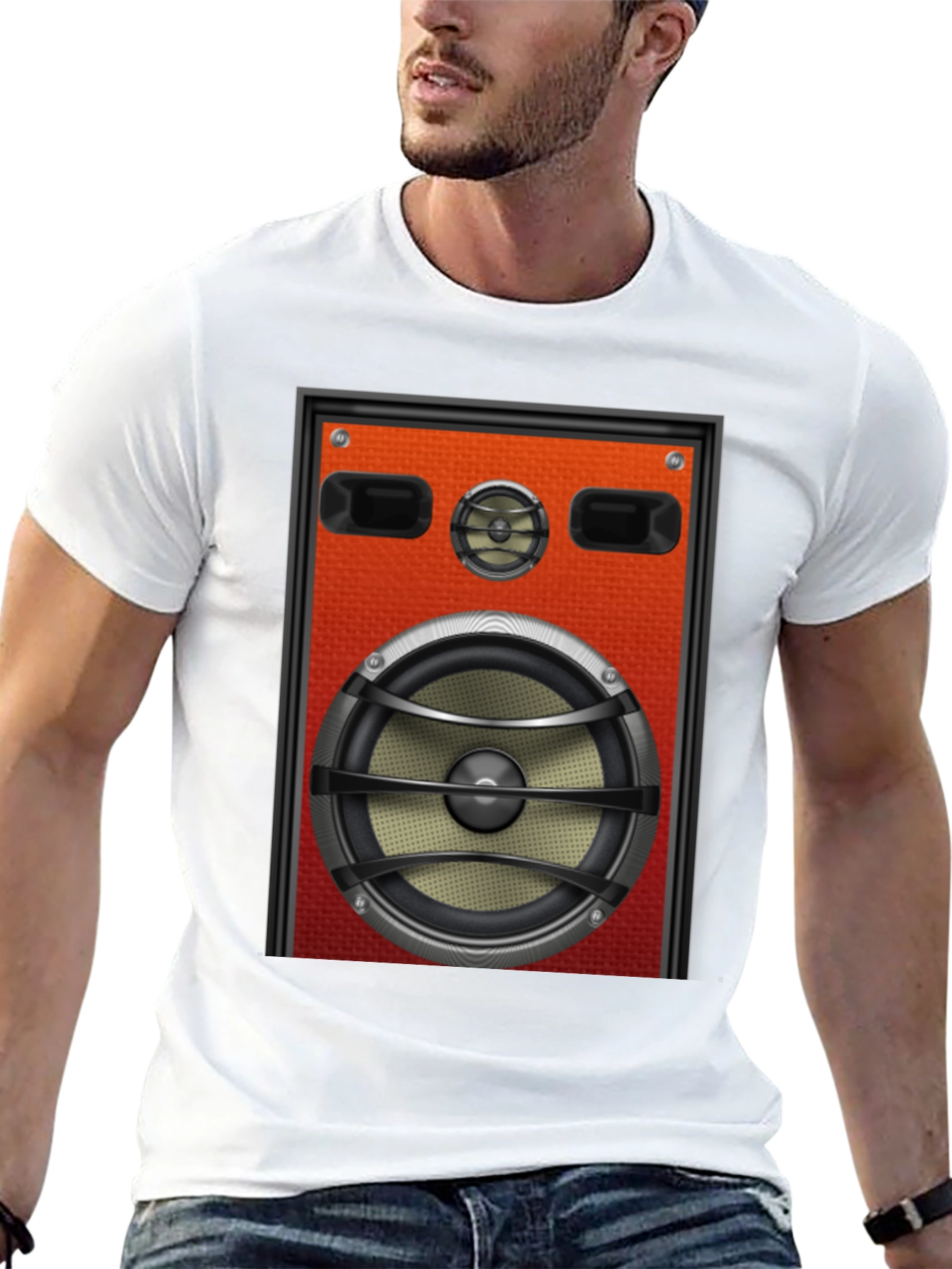 Speaker Graphic T-Shirt - Bold Audio Style