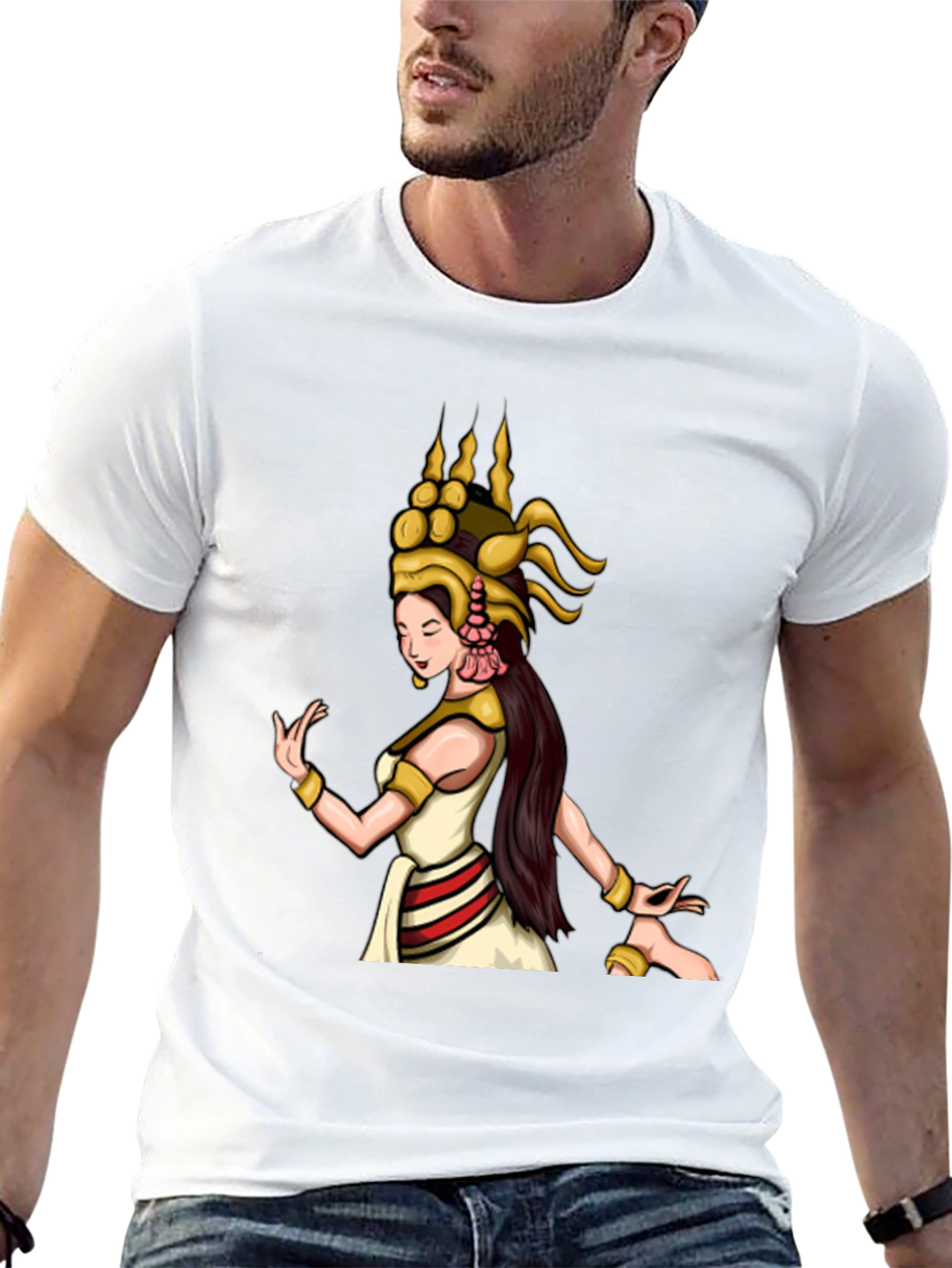 Elegant Dancer Graphic Tee - Unisex Black T-Shirt