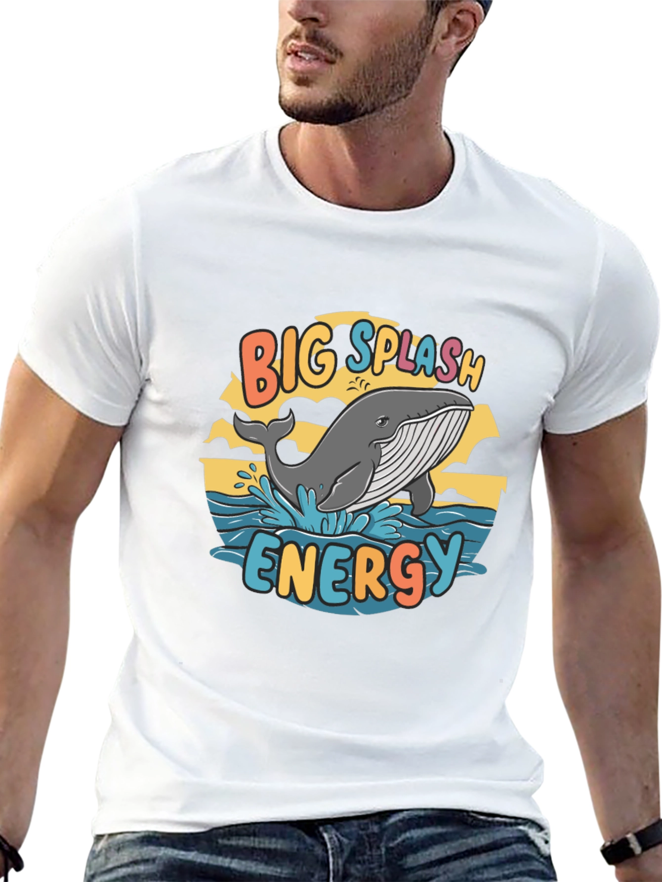 Big Splash Energy Whale Graphic Tee