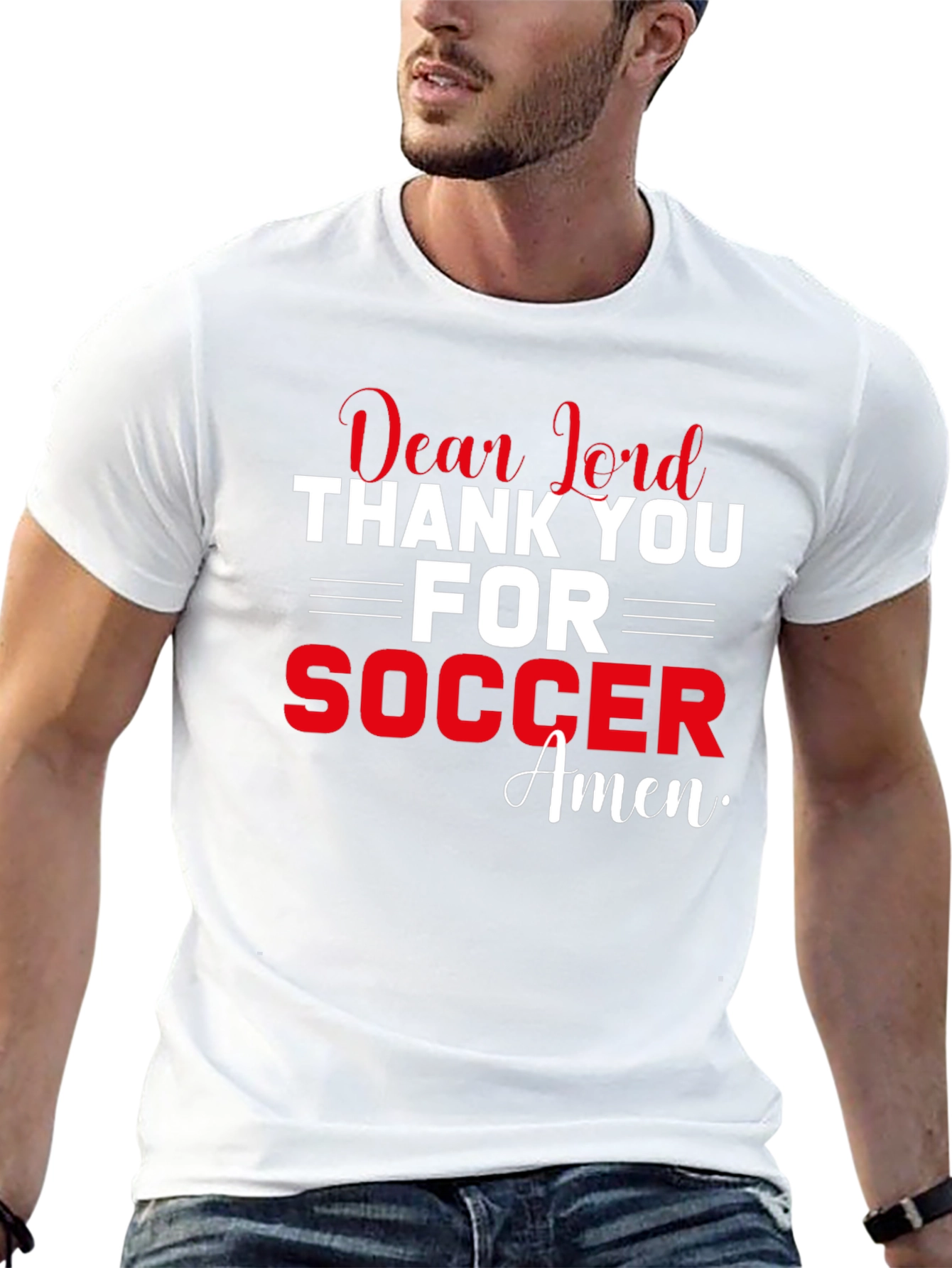 Dear Lord Soccer T-Shirt - Faith Inspired