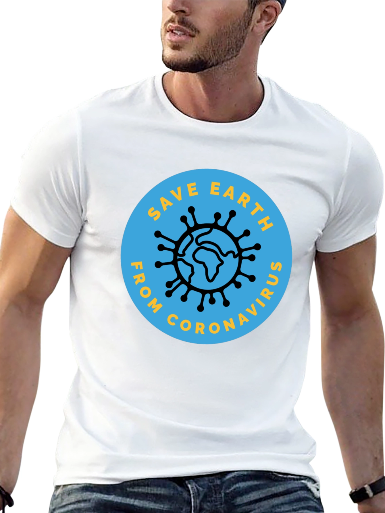 Save Earth From Coronavirus Graphic Tee