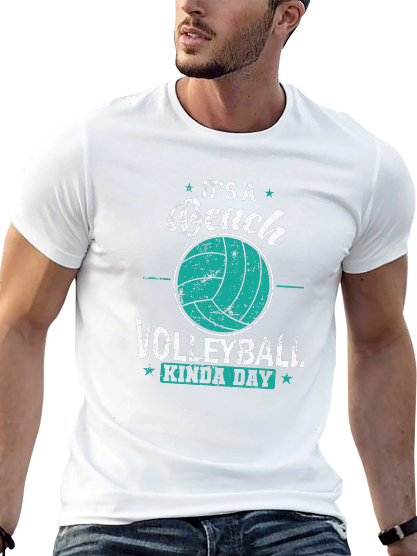 Beach Volleyball Kinda Day Graphic Tee