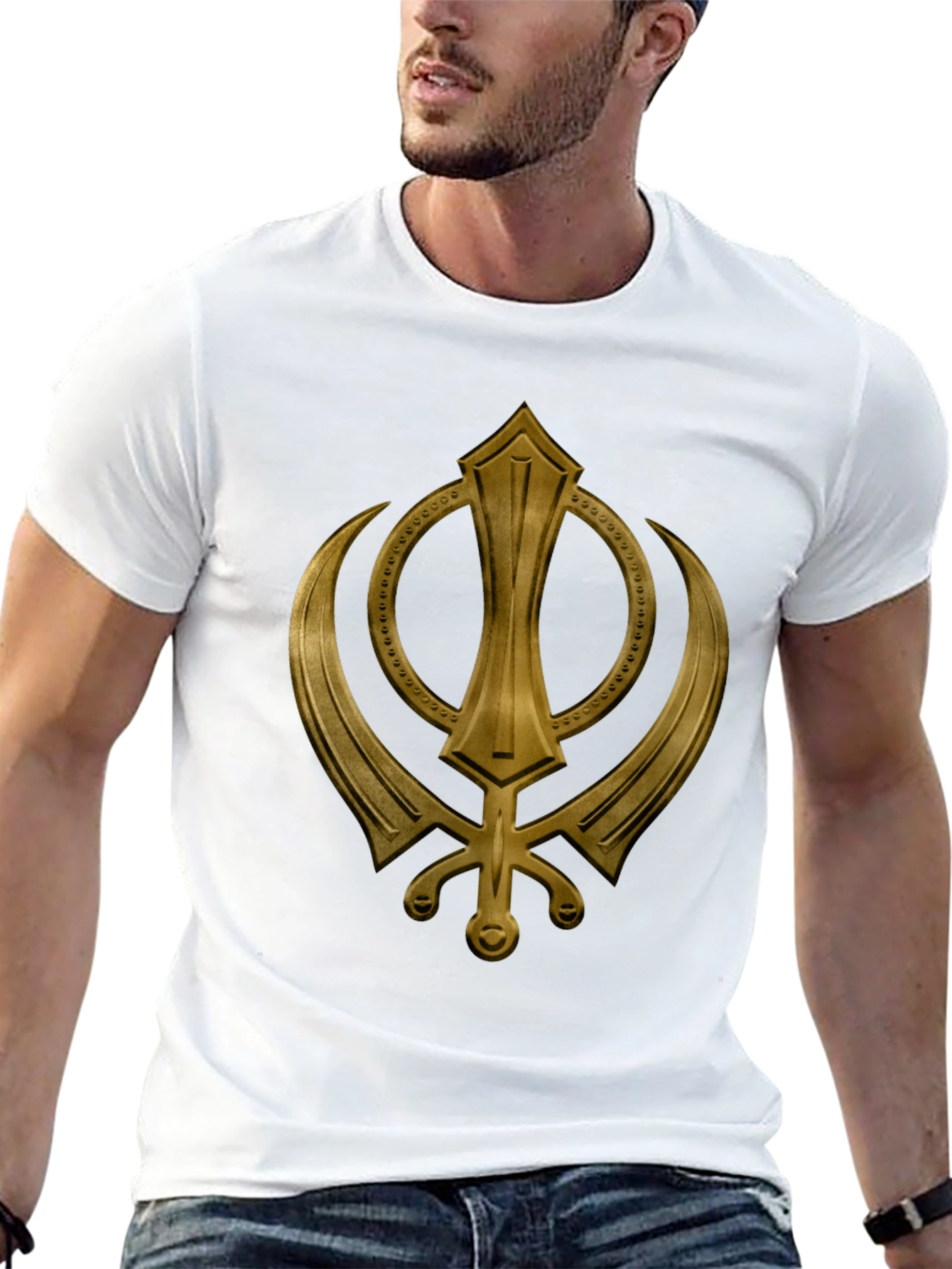 Khanda Symbol Graphic T-Shirt
