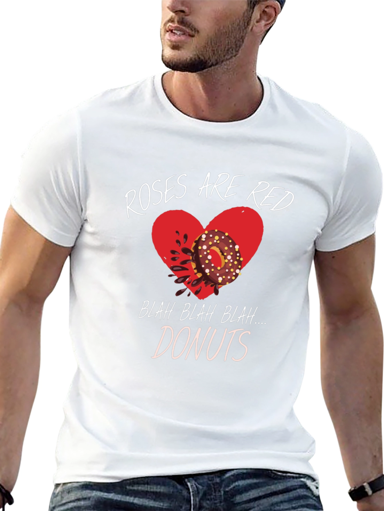 Roses Are Red Donuts T-Shirt - Funny Valentines Day