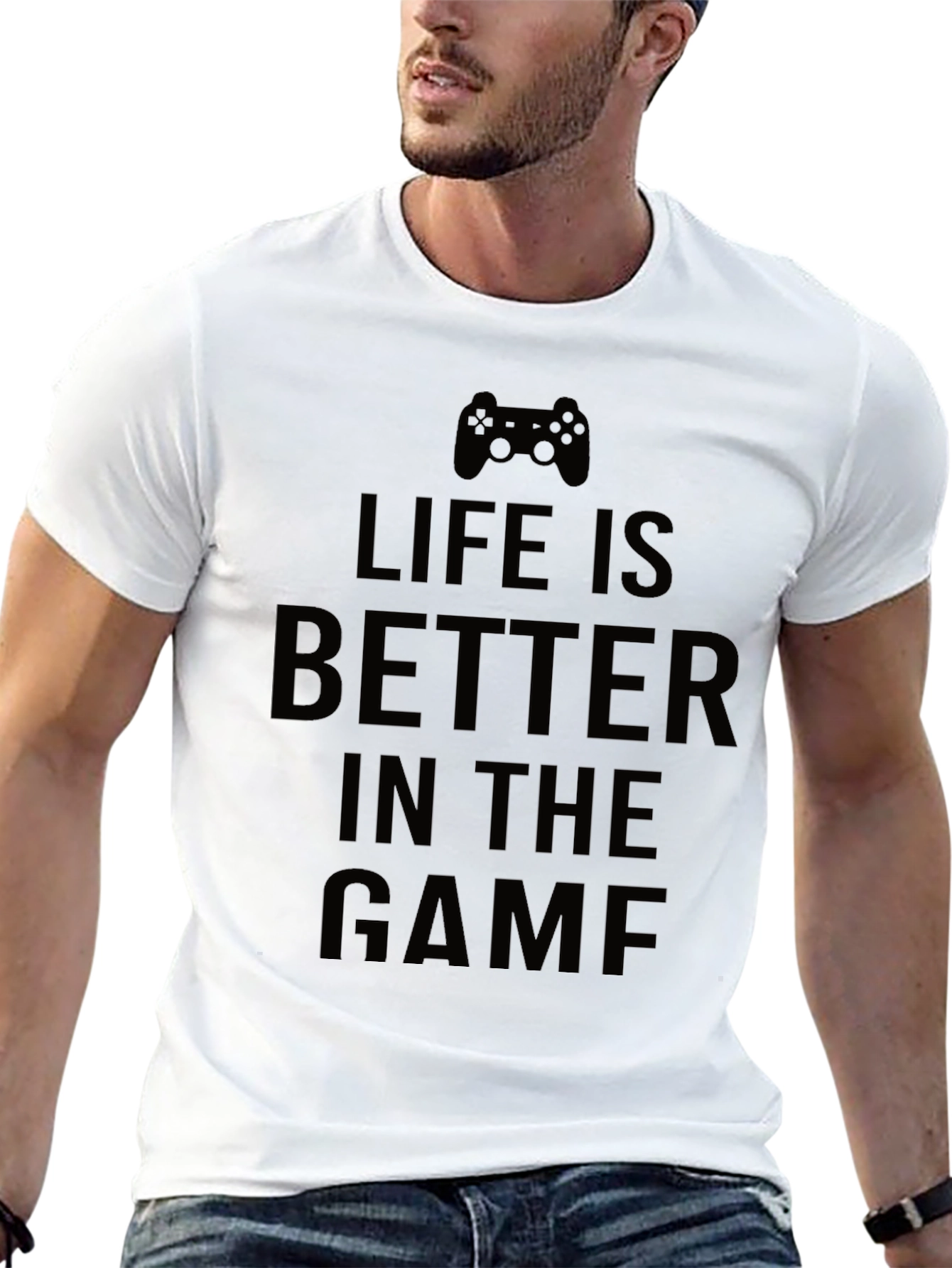 Life is Better in the Game Black T-Shirt