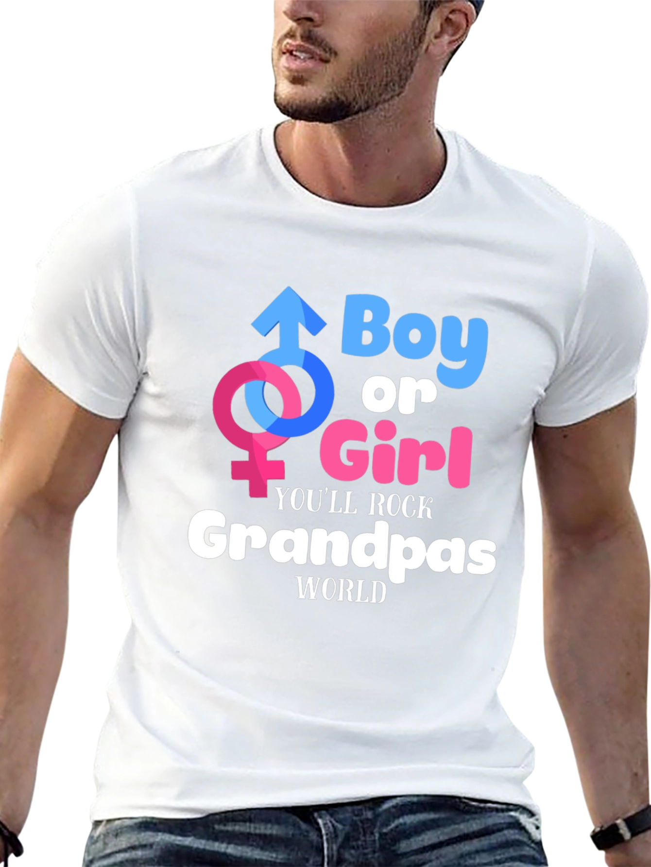 Boy or Girl Grandpas World T-Shirt