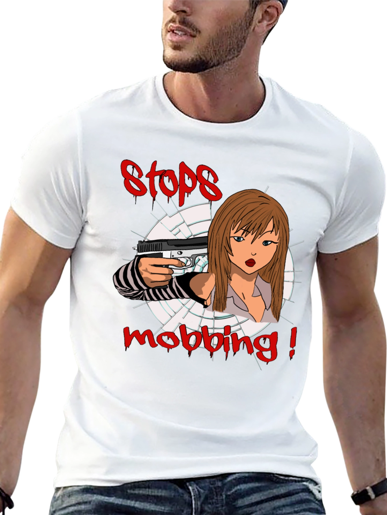 Stops Mobbing Graphic Tee