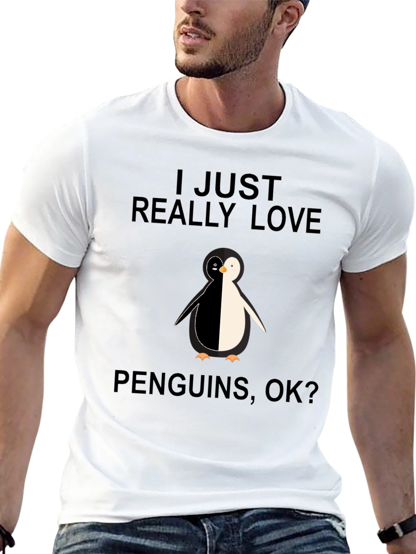 I Love Penguins Graphic T-Shirt