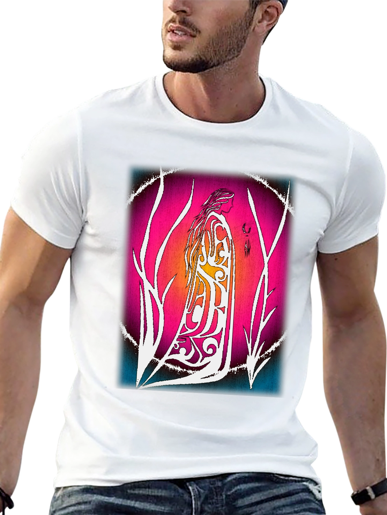 Mystic Woman Graphic Tee - Artistic Design