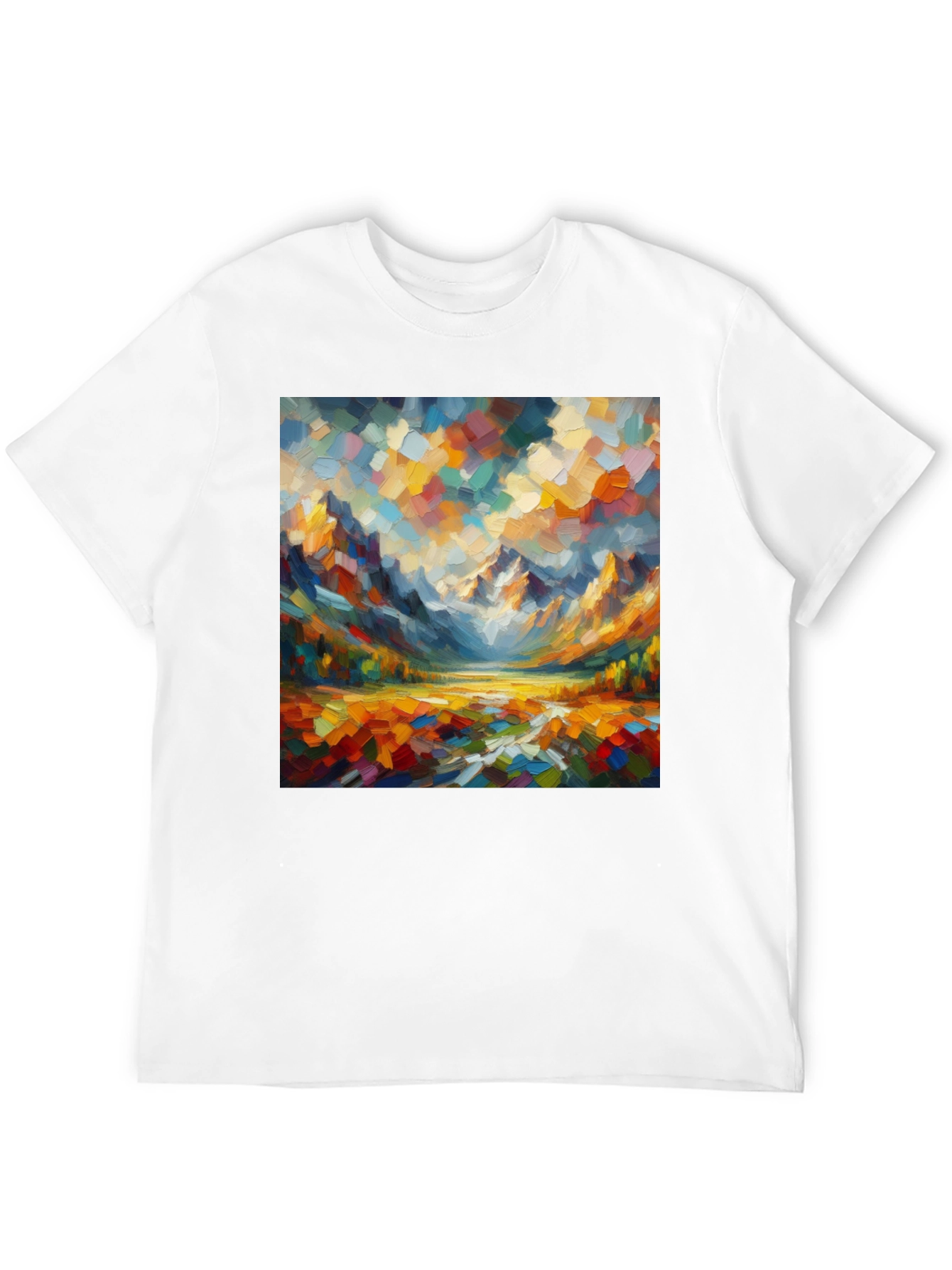 Abstract Mountain Art T-Shirt