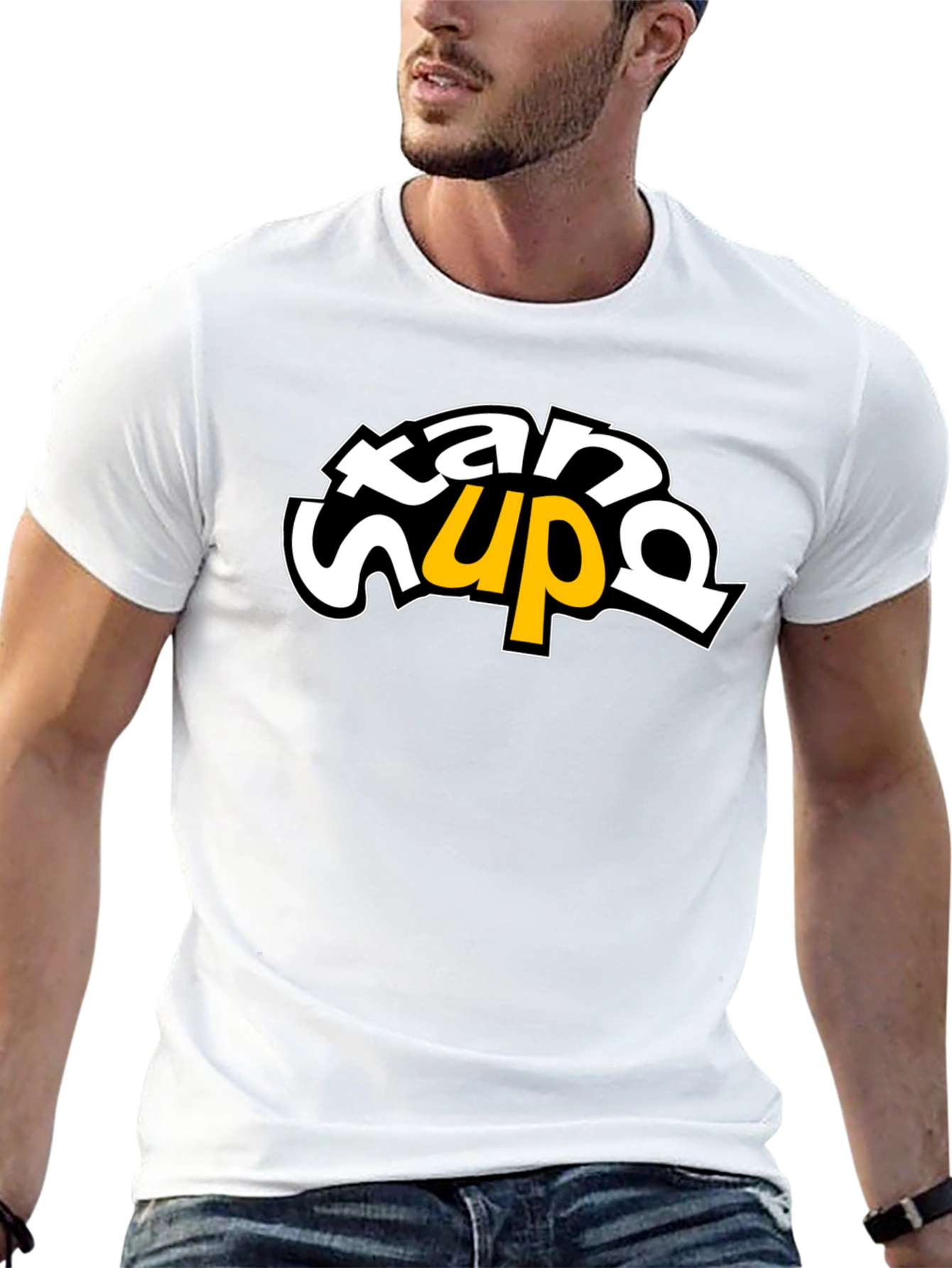 Stand Up Graphic Tee - Black