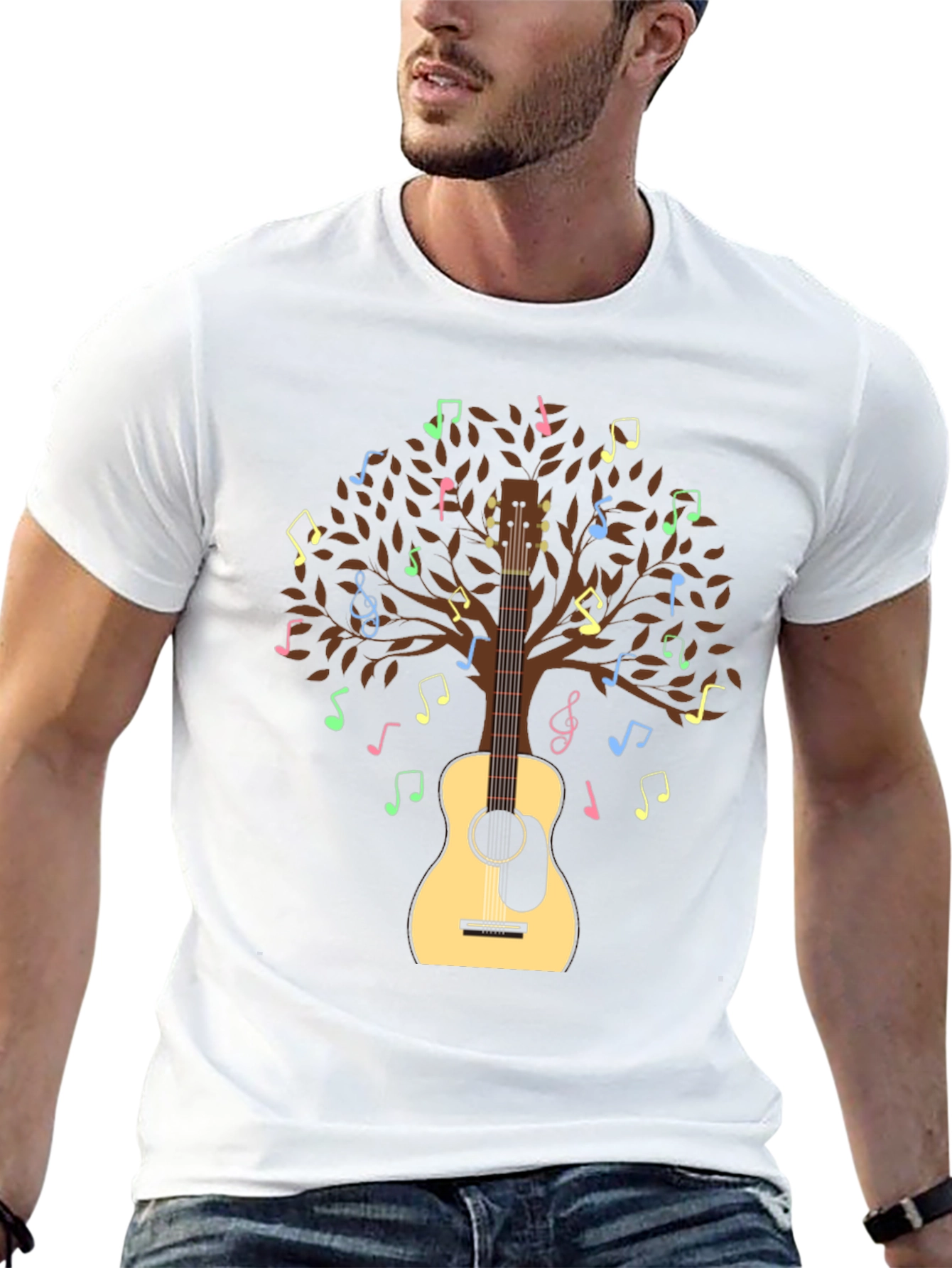 Musical Tree Guitar T-Shirt