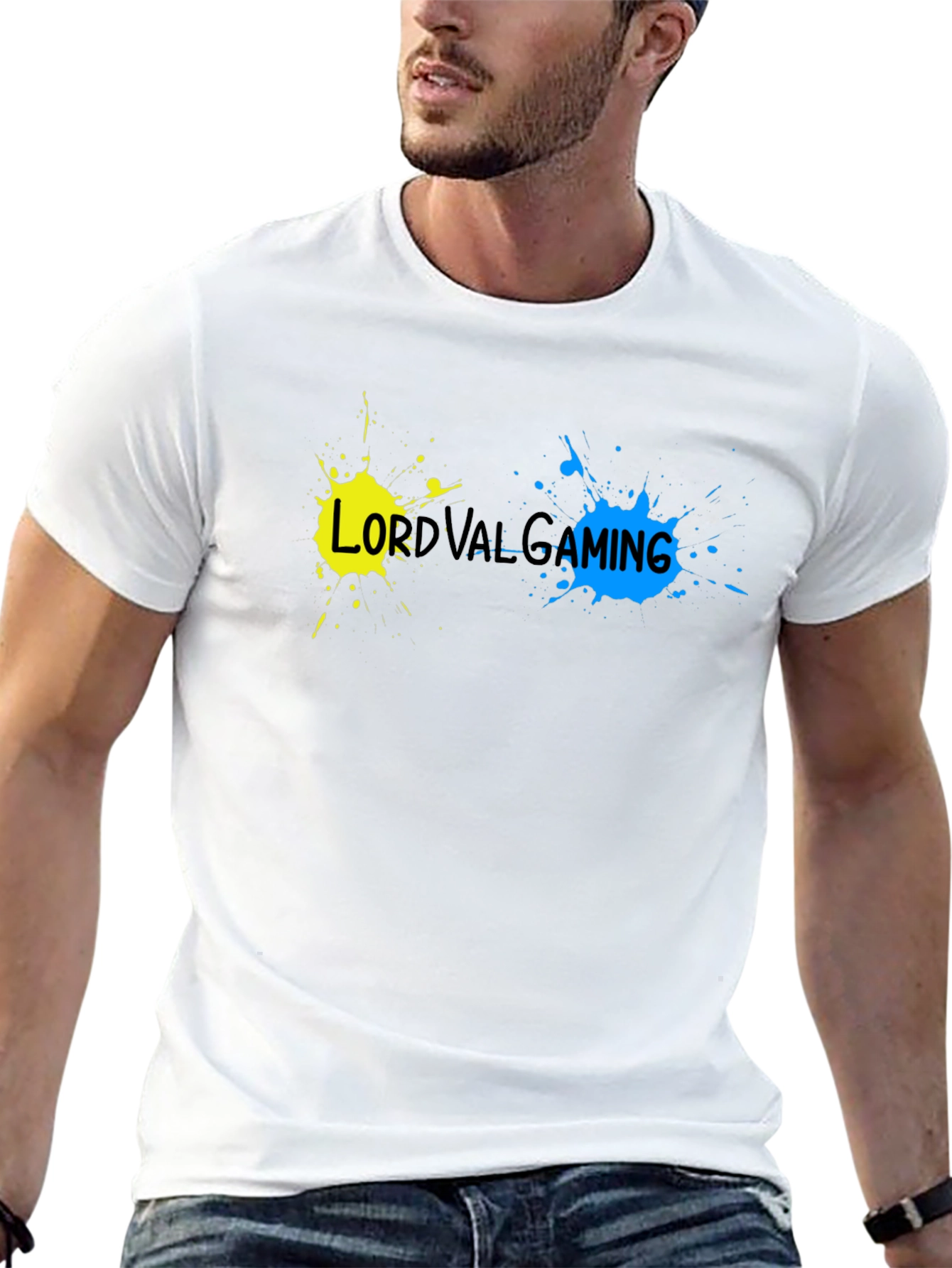 LordValGaming Splatter Print Black Tee