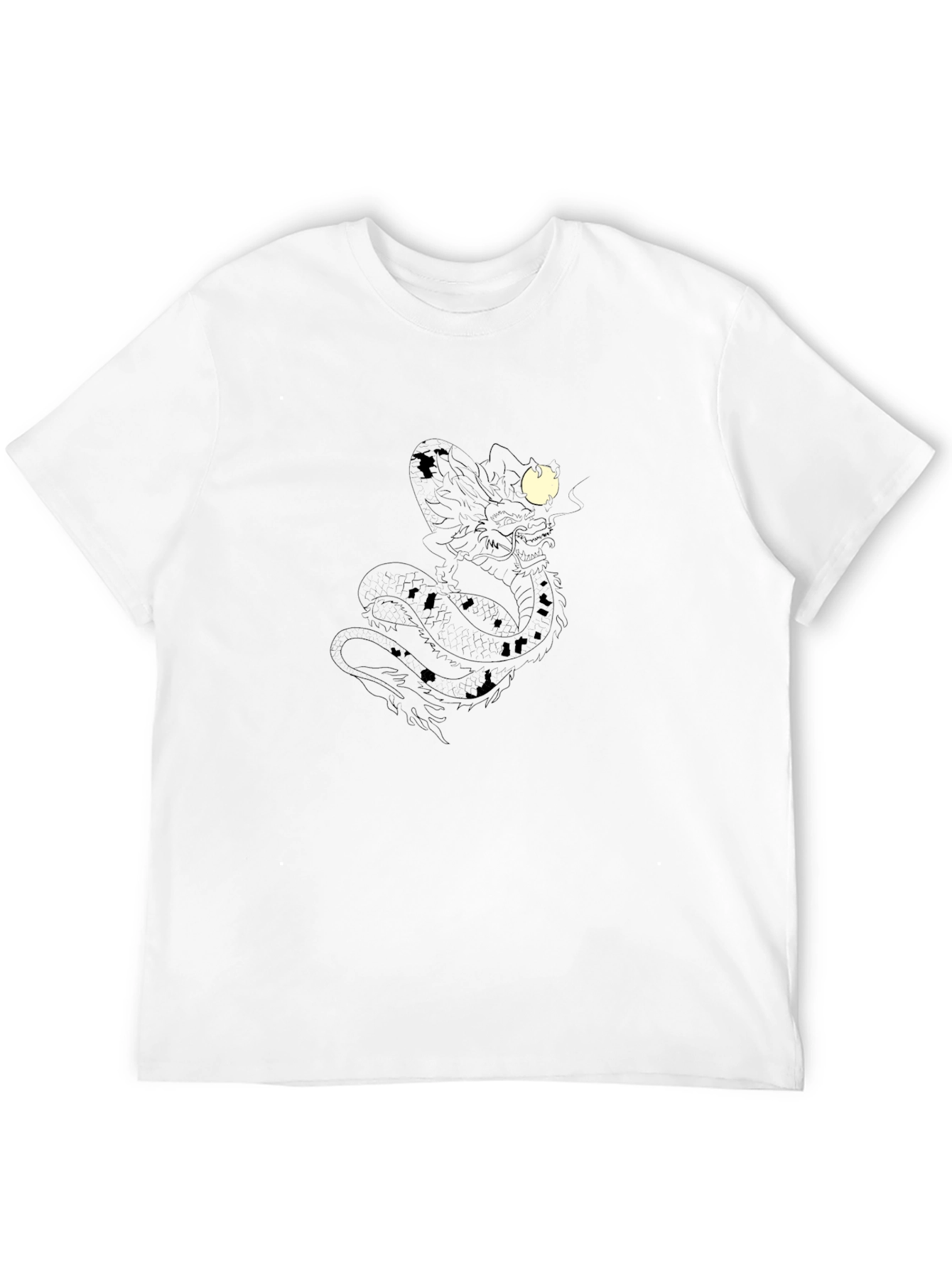 Dragon Graphic T-Shirt - Mens Black Tee