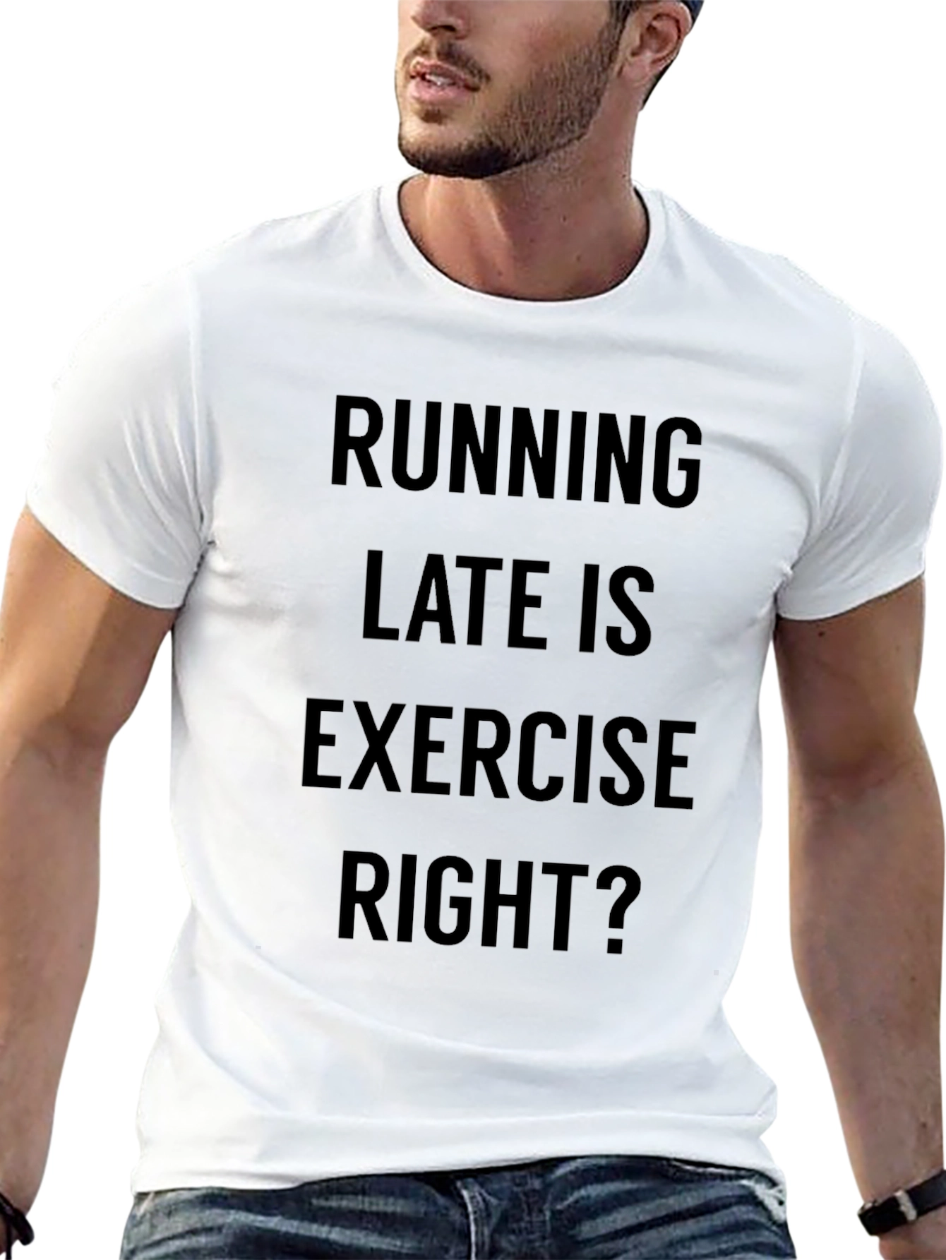 Funny Running Late Exercise T-Shirt