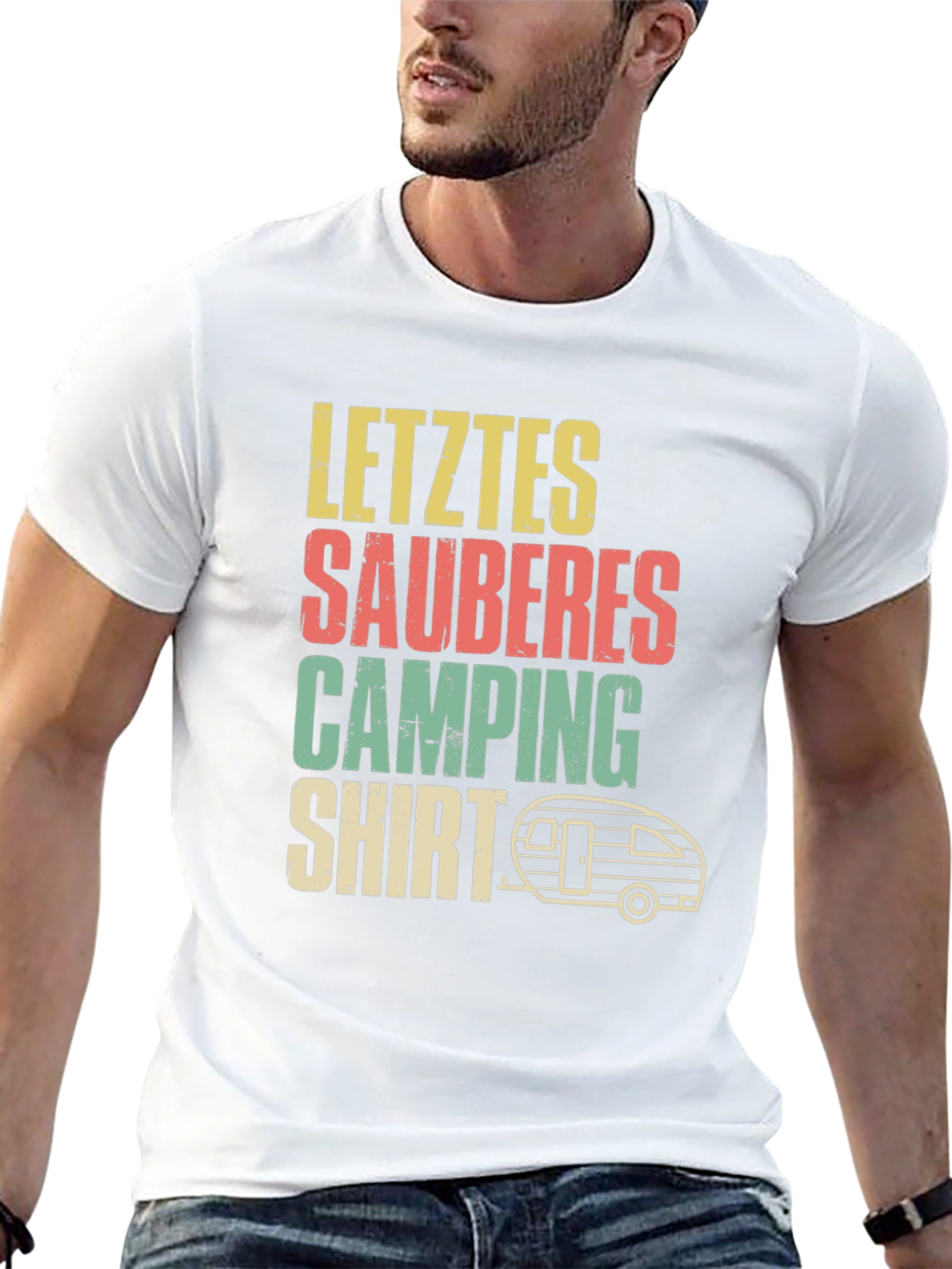 Letztes Sauberes Camping Shirt - Black Tee