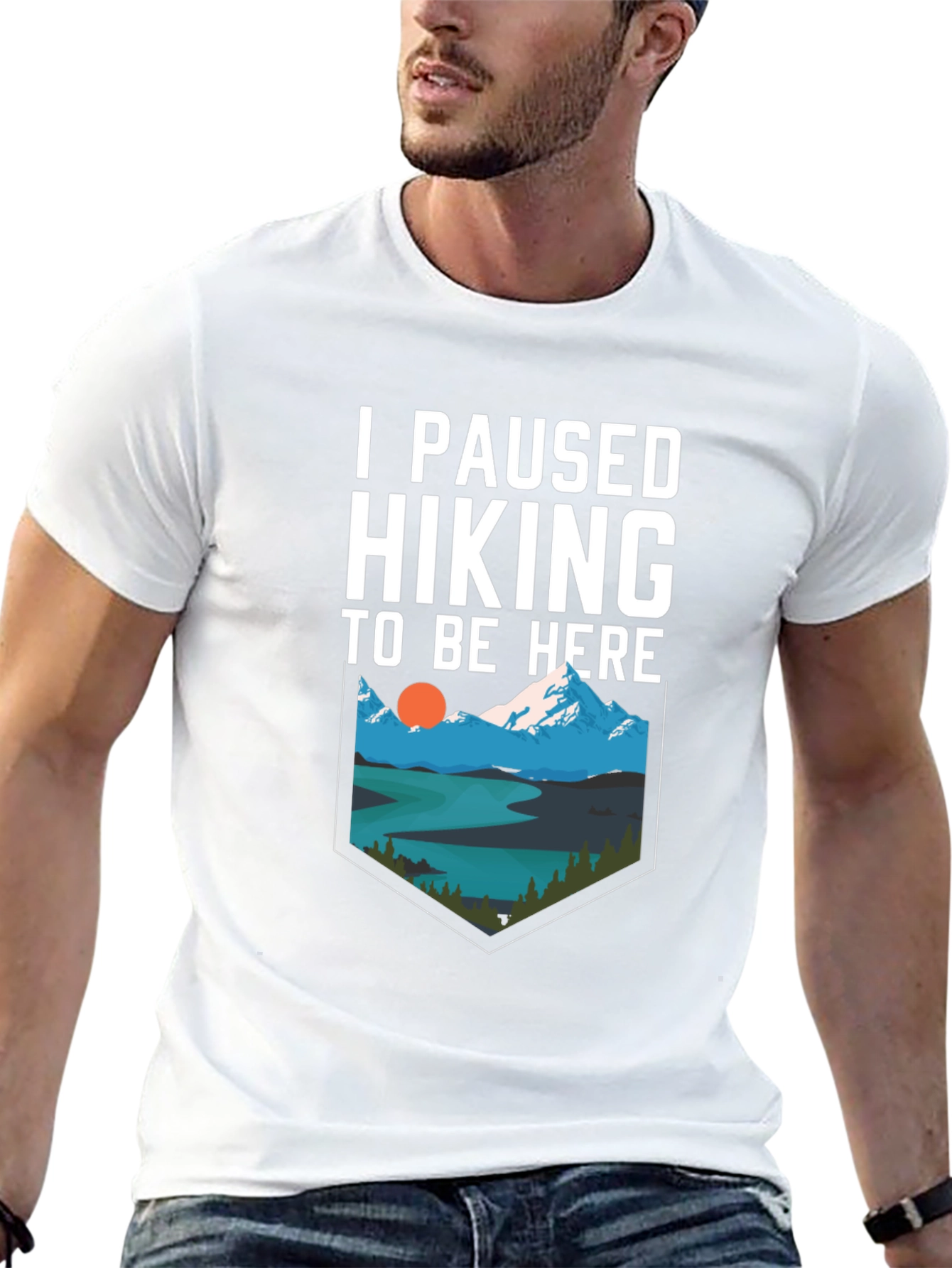 I Paused Hiking to Be Here Graphic Tee