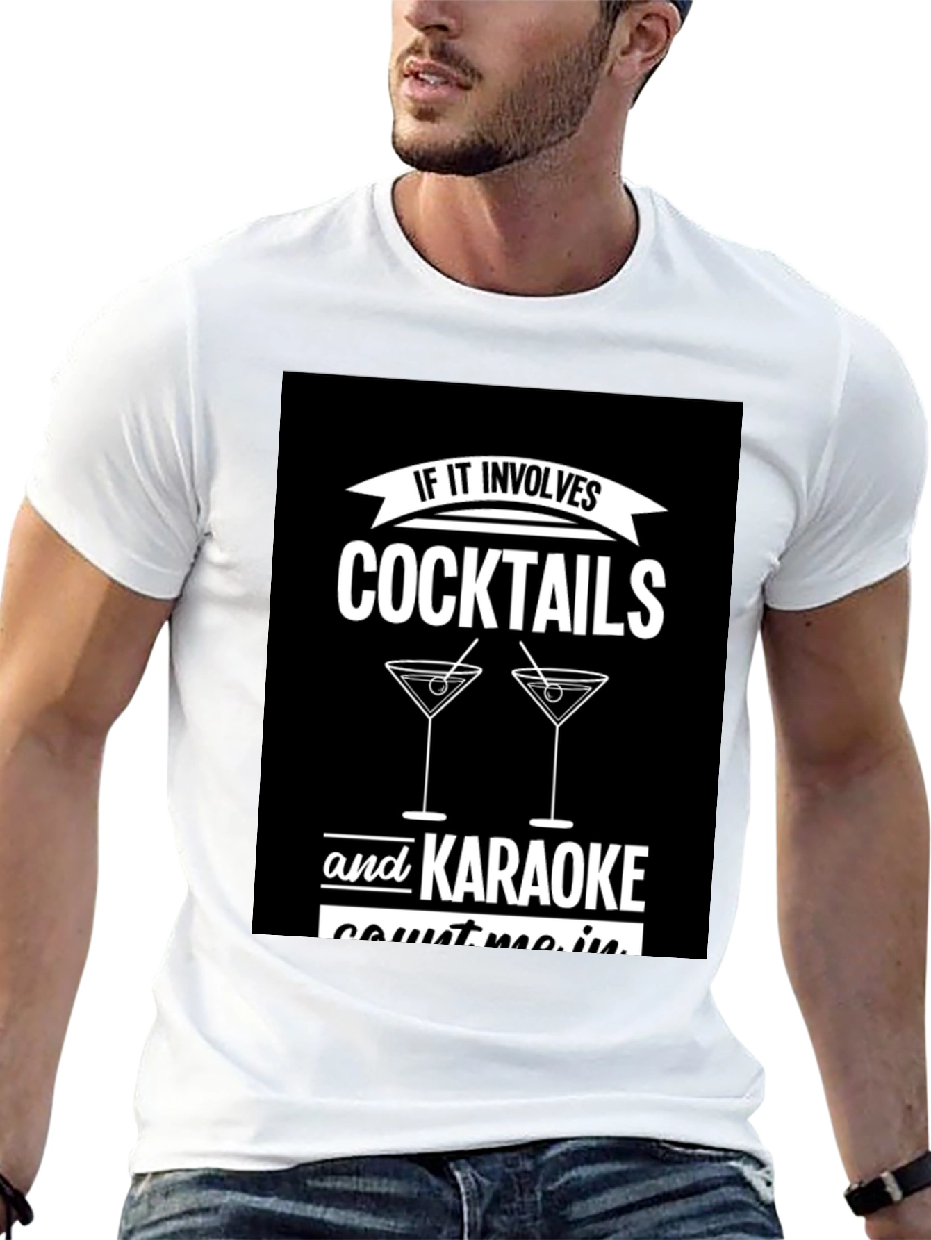 Cocktails & Karaoke T-Shirt - Count Me In!