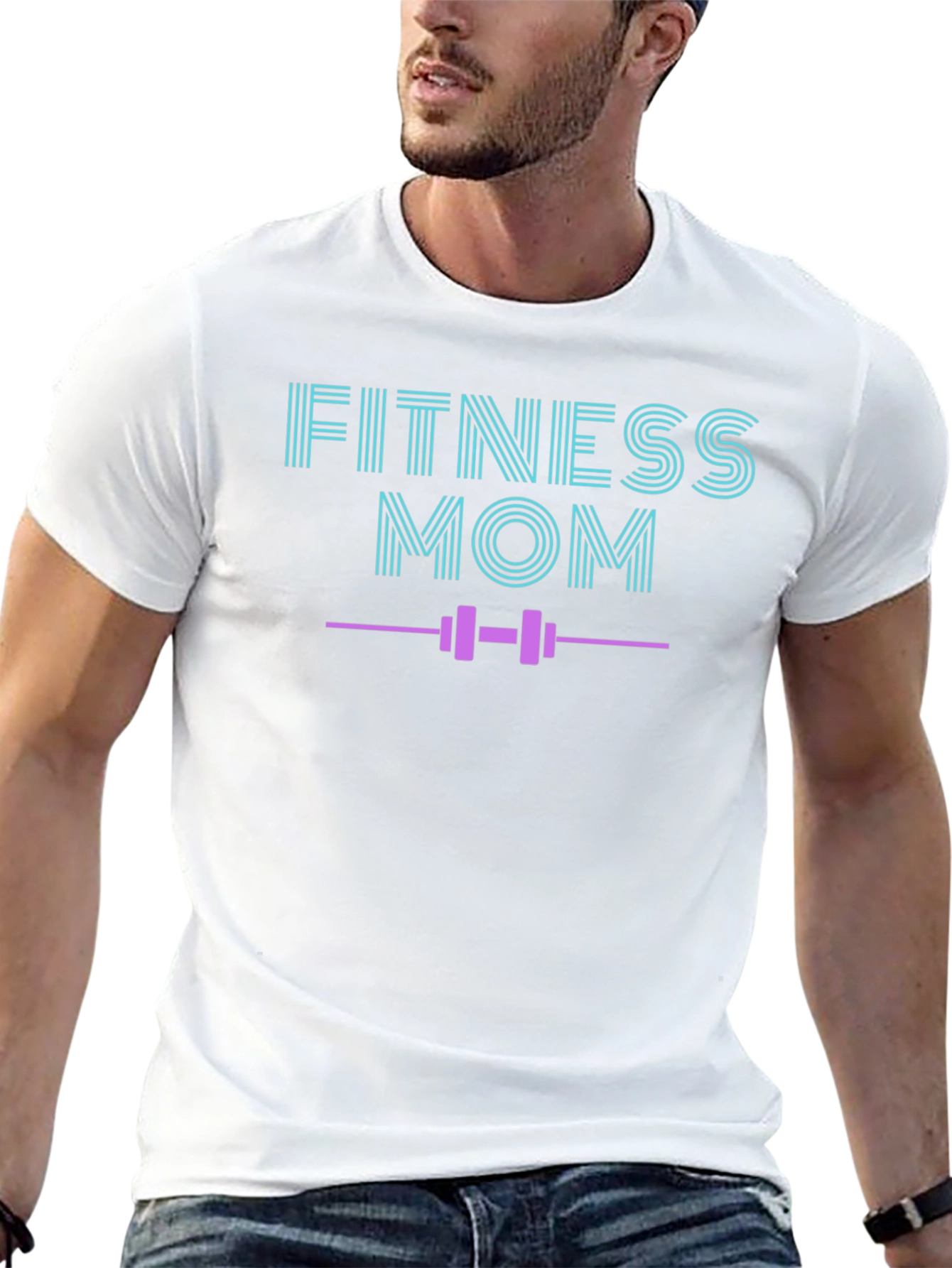 Fitness Mom Graphic T-Shirt - Gym Workout Apparel