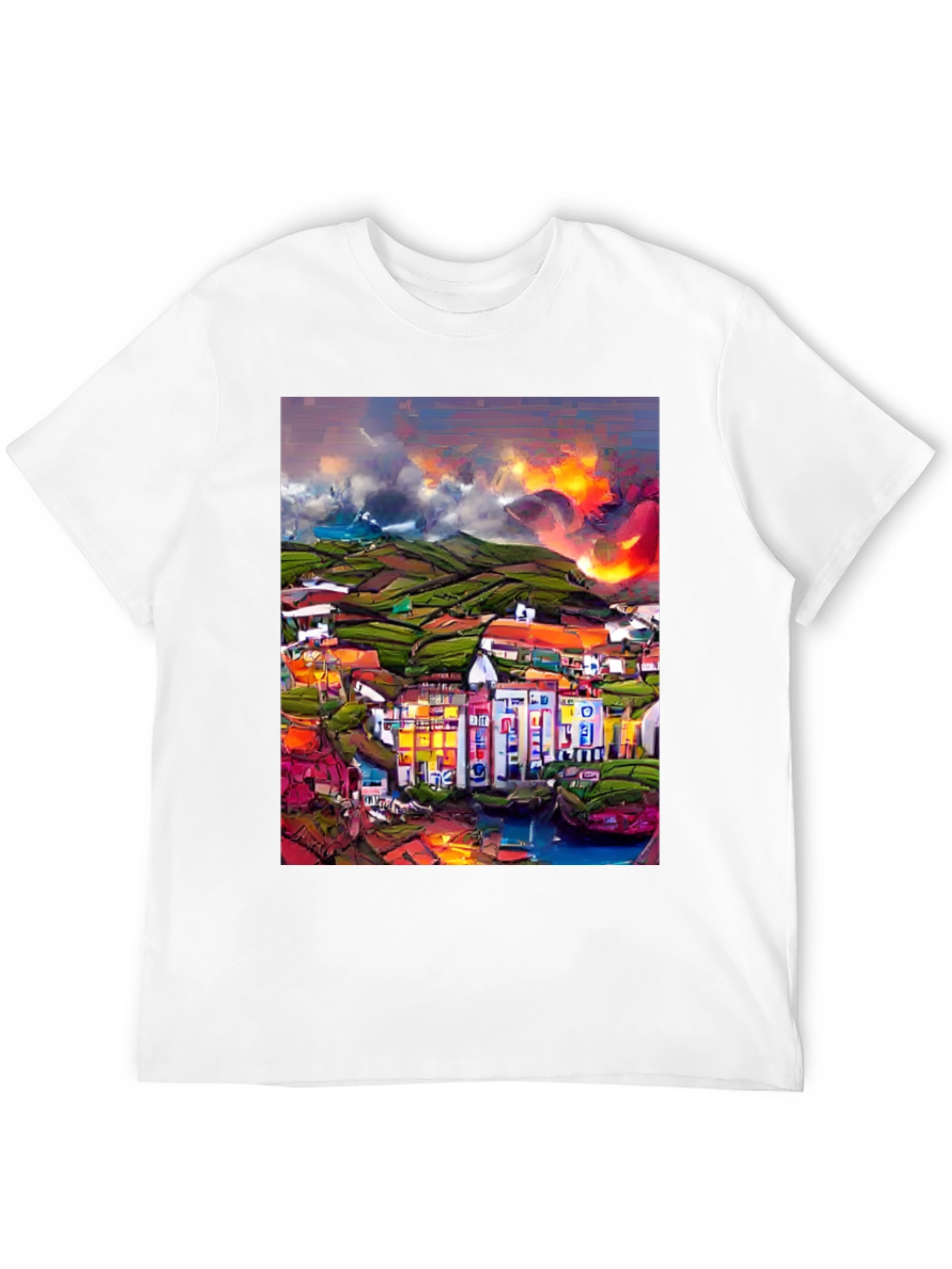 Vibrant Townscape Tee