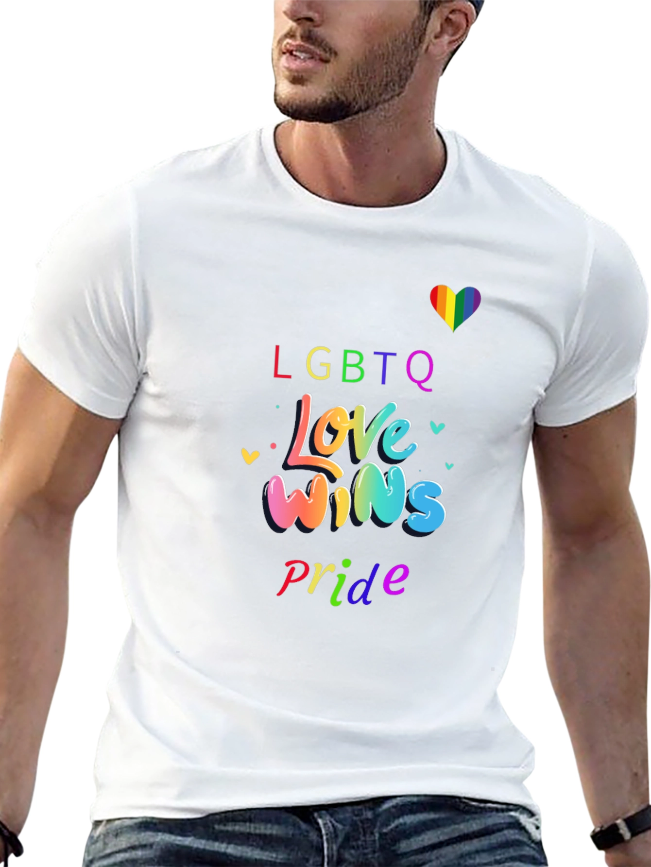 LGBTQ+ Pride Love Wins Graphic T-Shirt