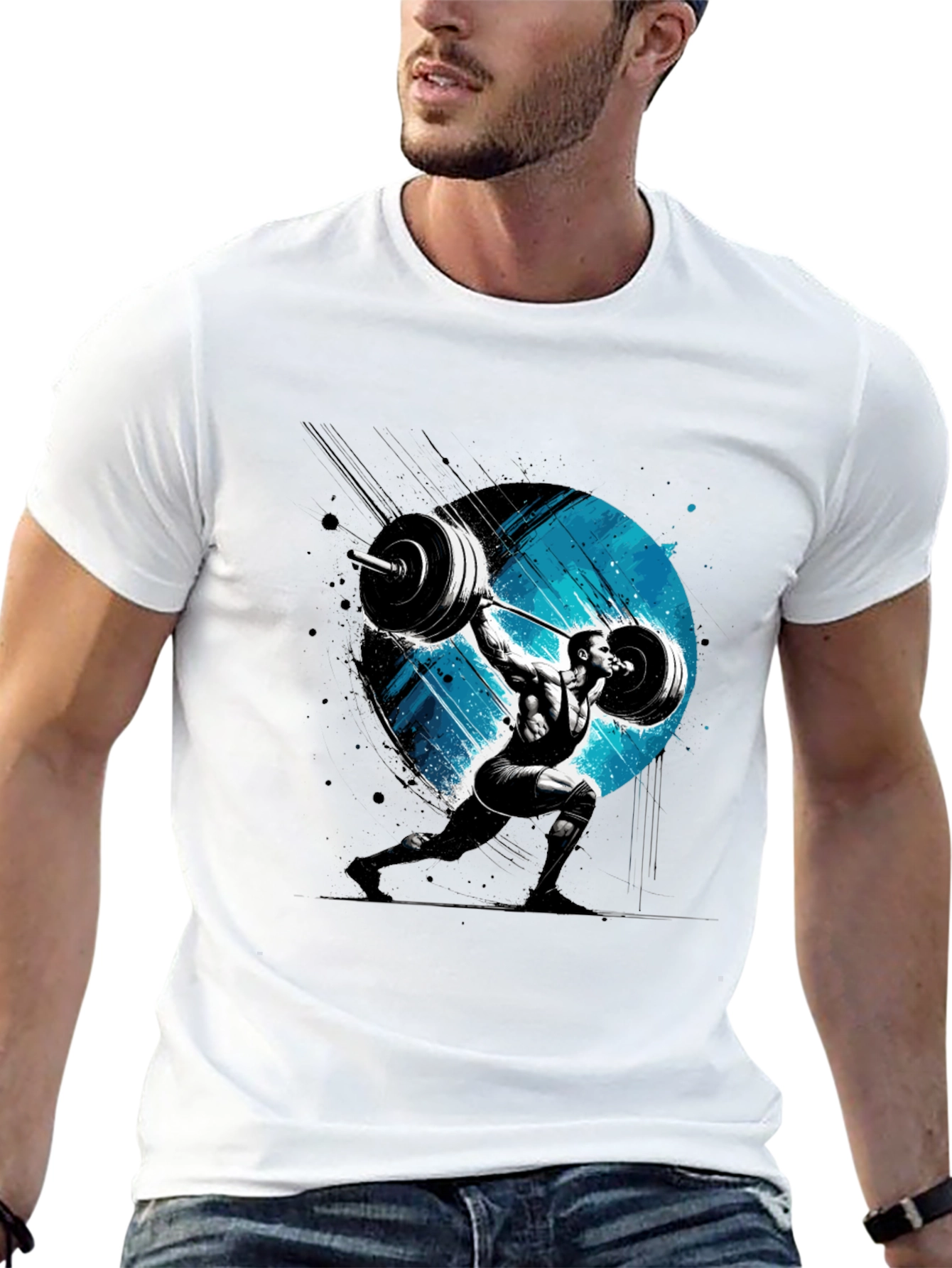 Weightlifting Graphic Tee - Black