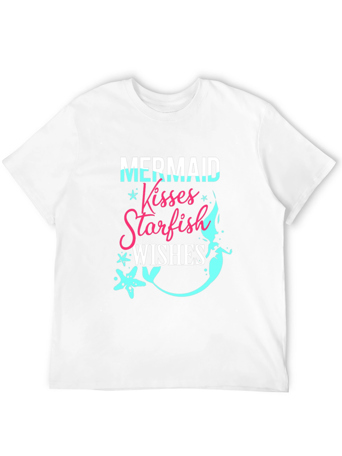 Mermaid Kisses Starfish Wishes Graphic T-Shirt