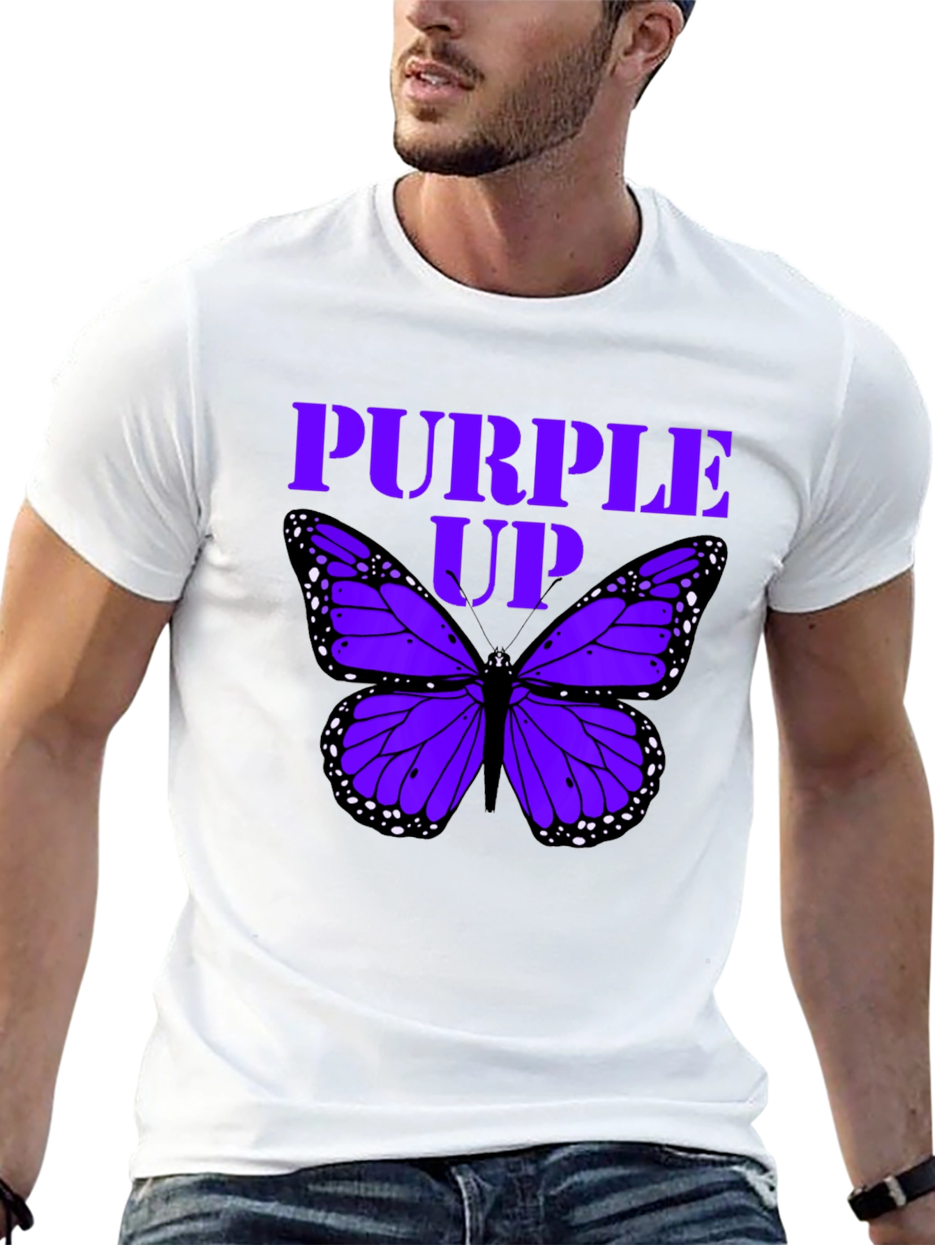 Purple Up Butterfly T-Shirt