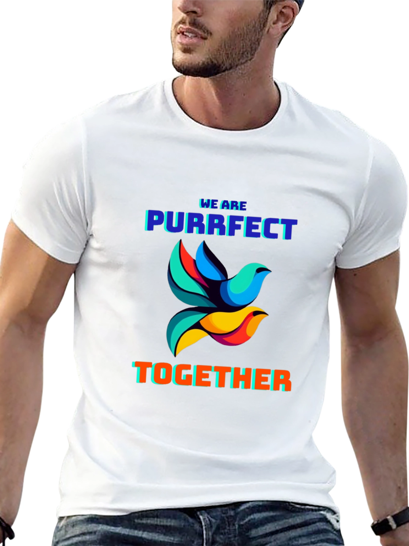Purrfect Together Graphic T-Shirt