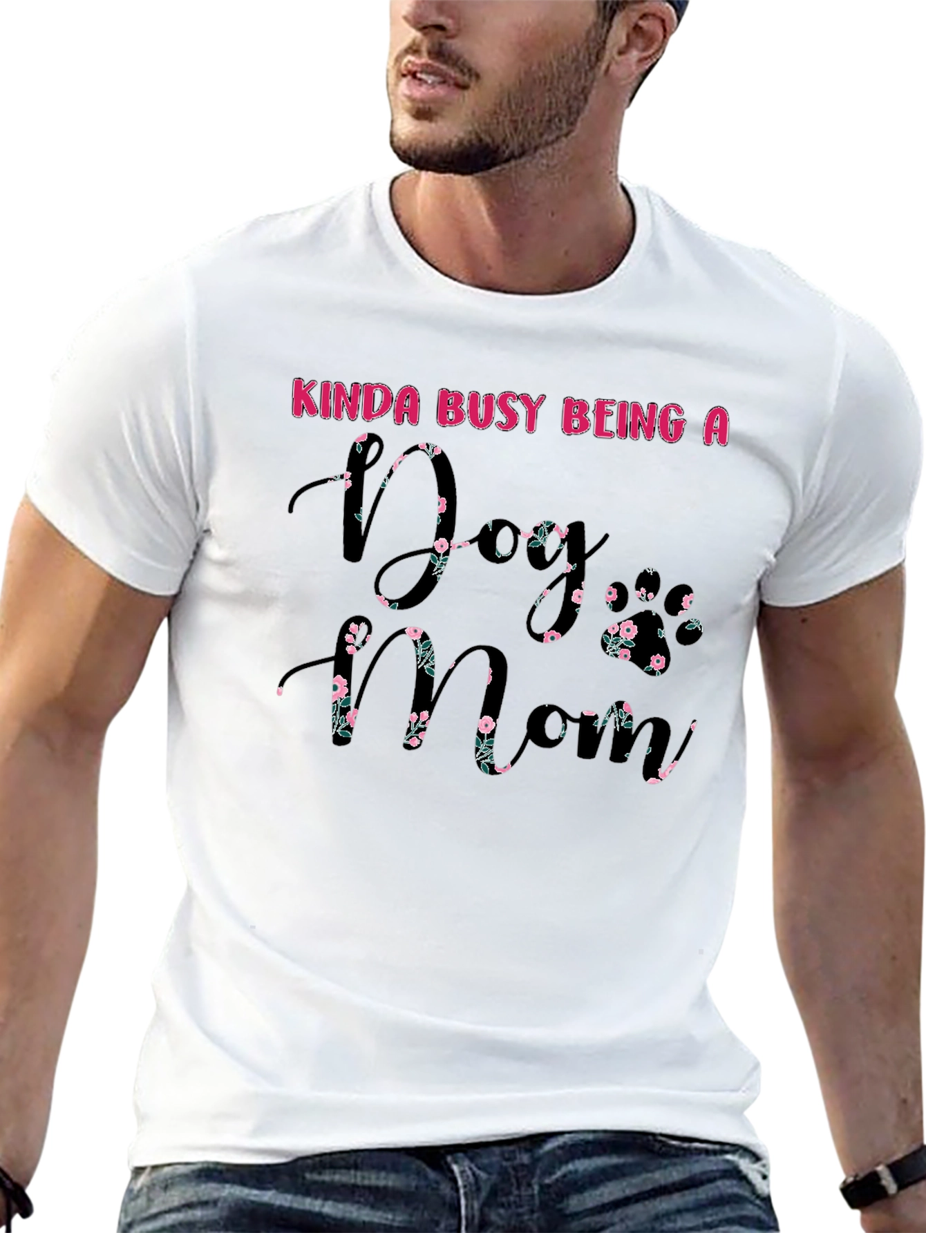 Dog Mom Floral T-Shirt