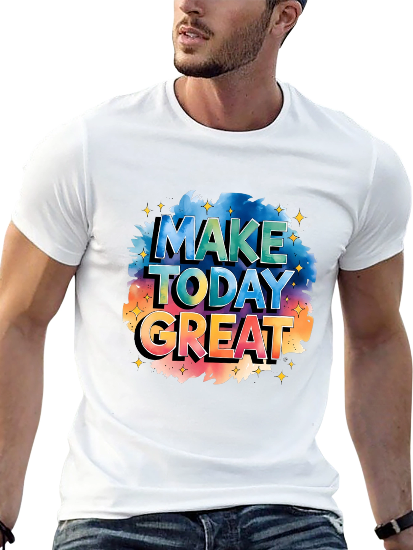 Make Today Great Graphic Tee - Stylish Black T-Shirt