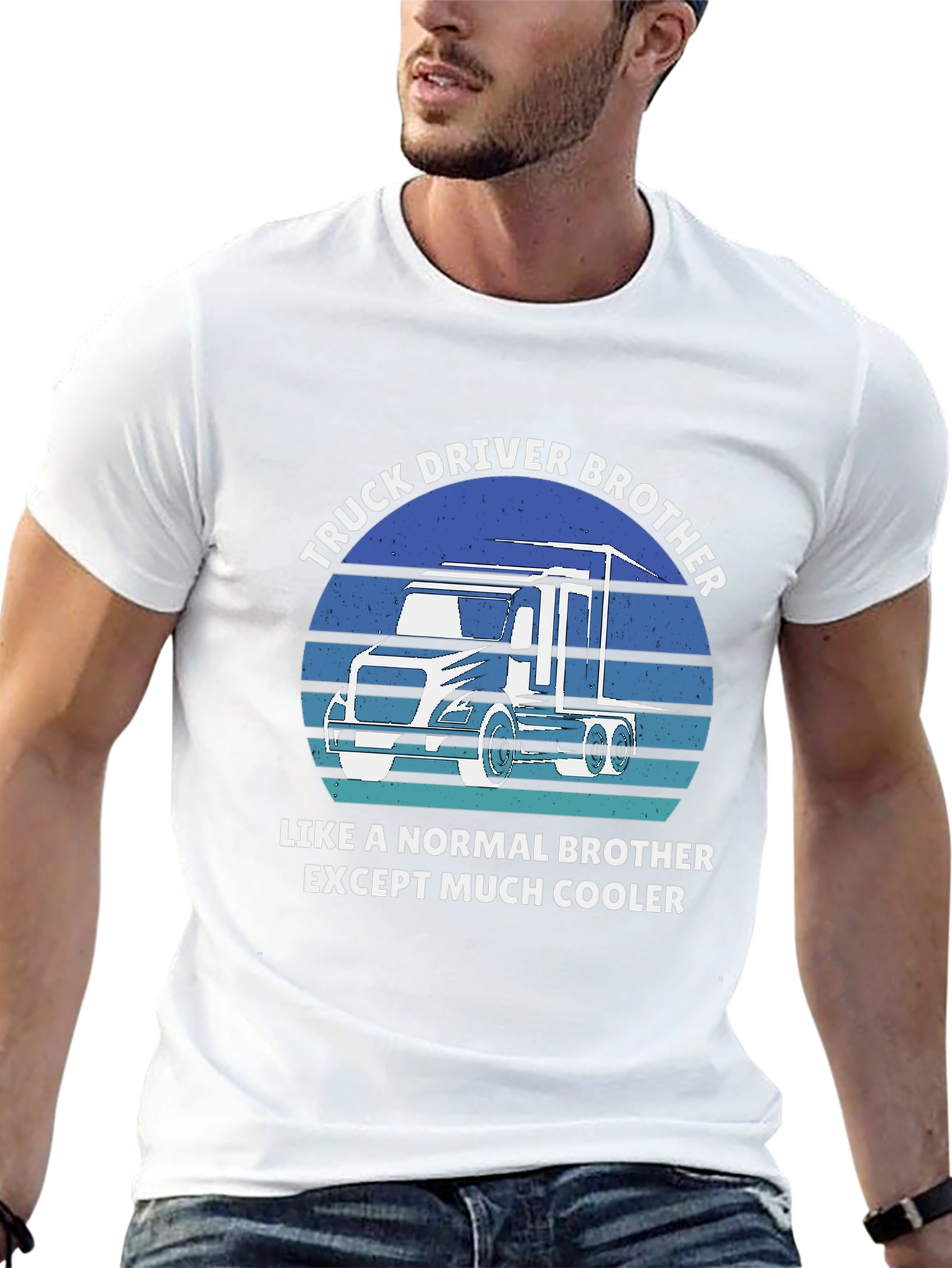 Truck Driver Brother Tee - Cooler Than Normal