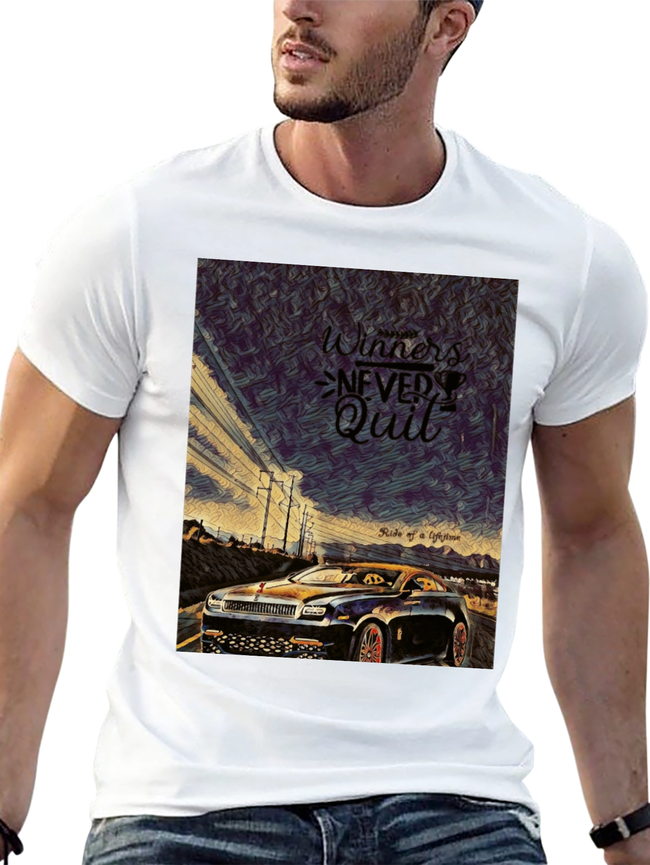 Winners Never Quit Graphic Tee