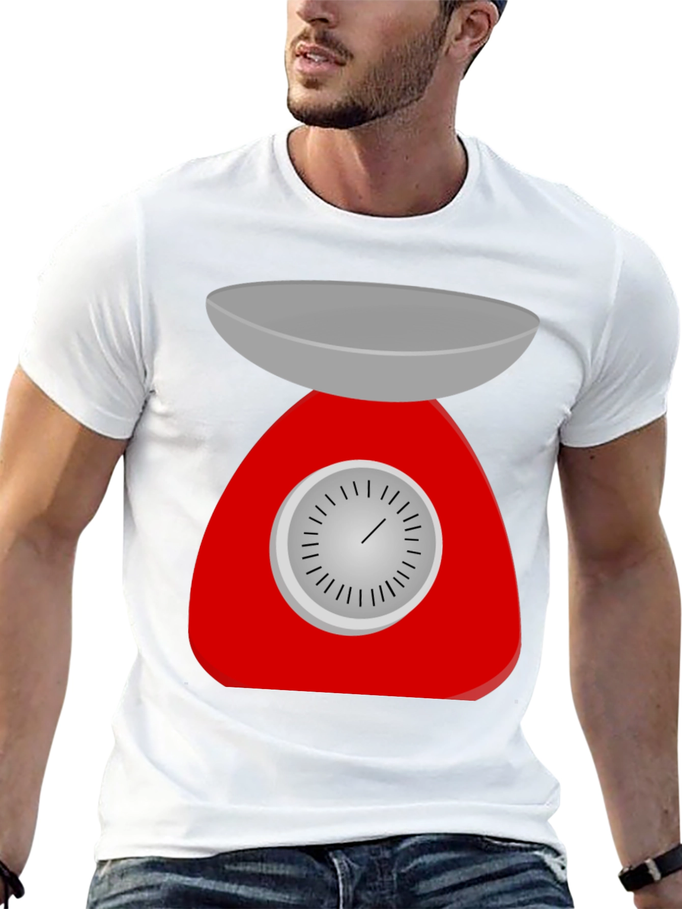 Retro Kitchen Scale Graphic Tee - Black