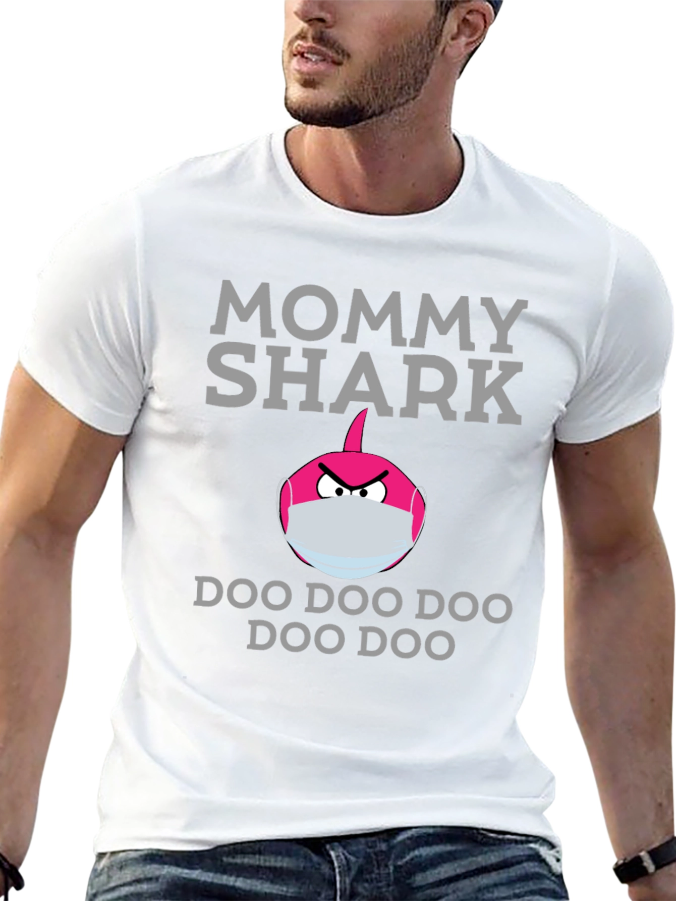Mommy Shark Doo Doo T-Shirt - Novelty Graphic Tee