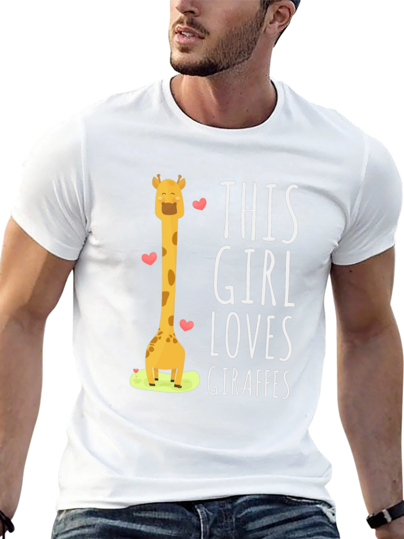 Giraffe Lover Black T-Shirt