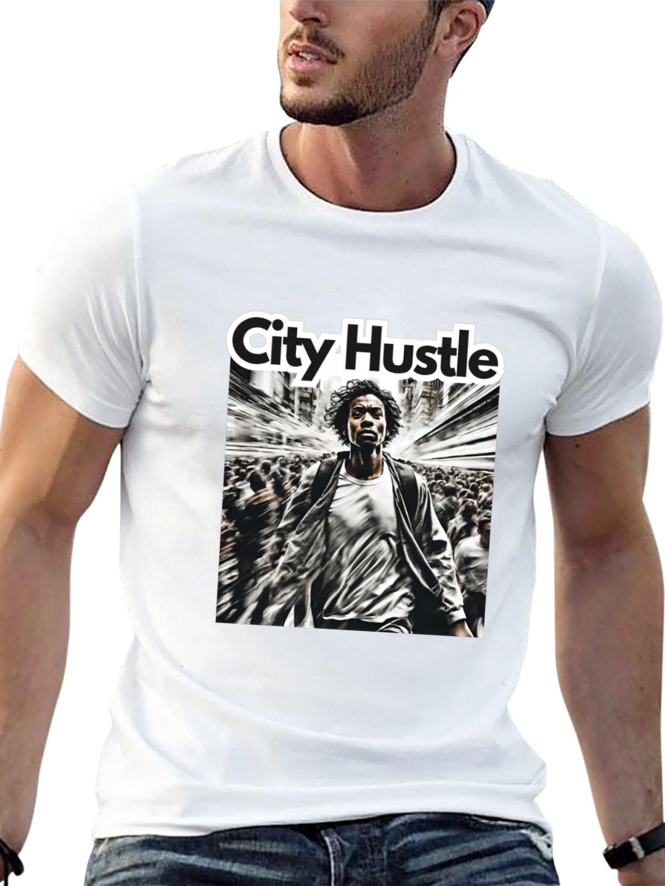 City Hustle Graphic Print T-Shirt