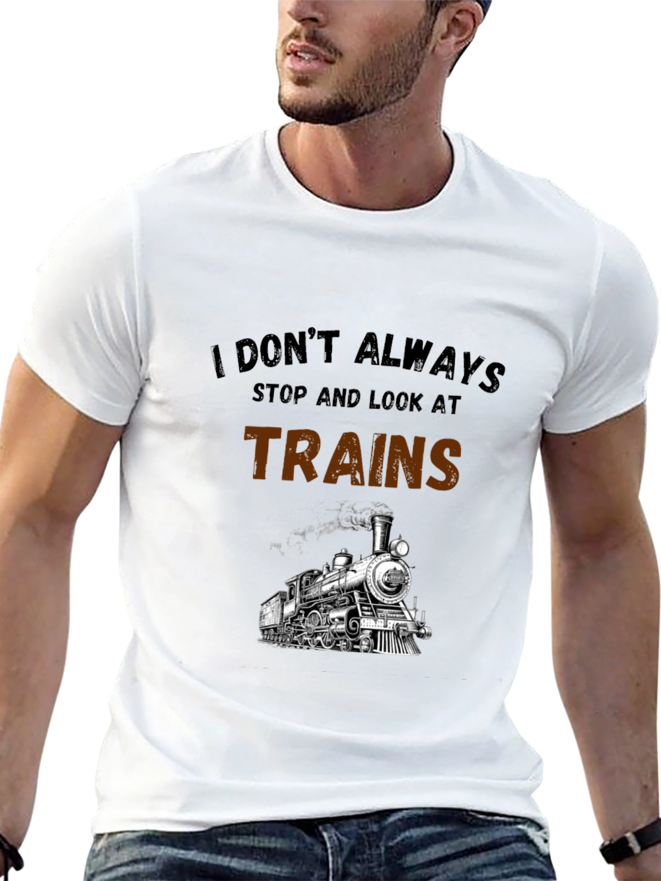 Train Enthusiast Graphic T-Shirt