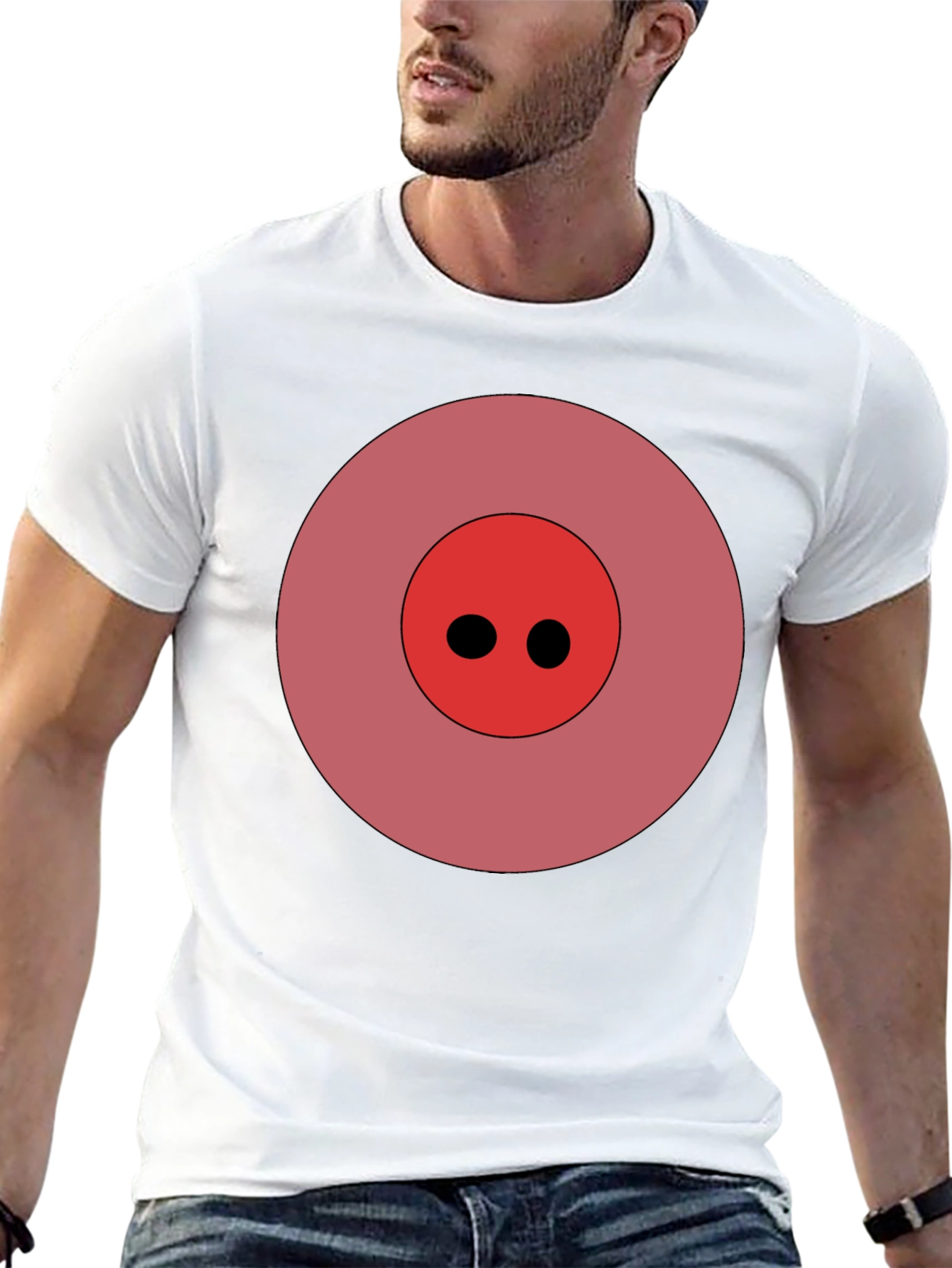 Pig Nose Graphic Black T-Shirt