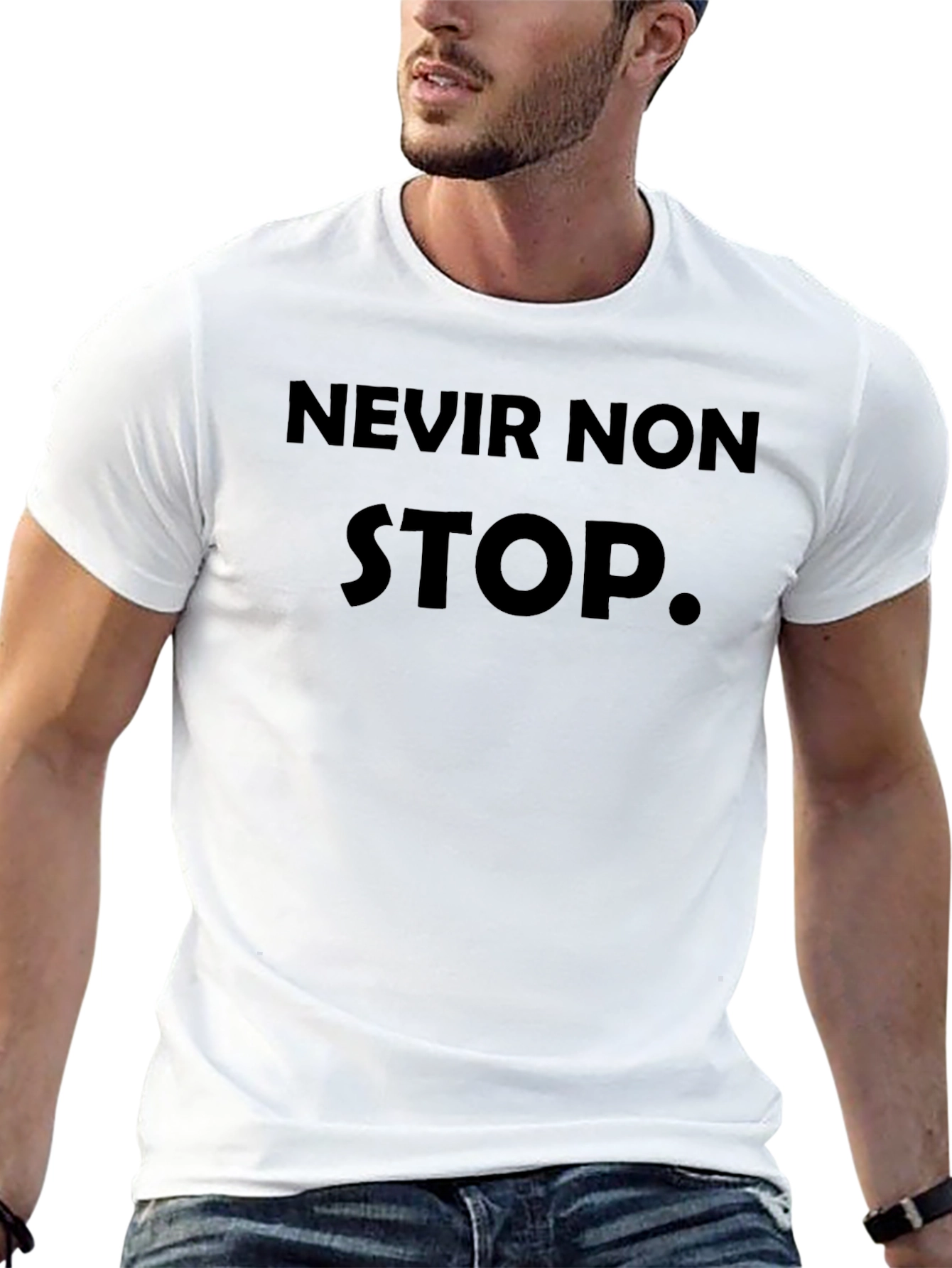Never Non Stop Black T-Shirt