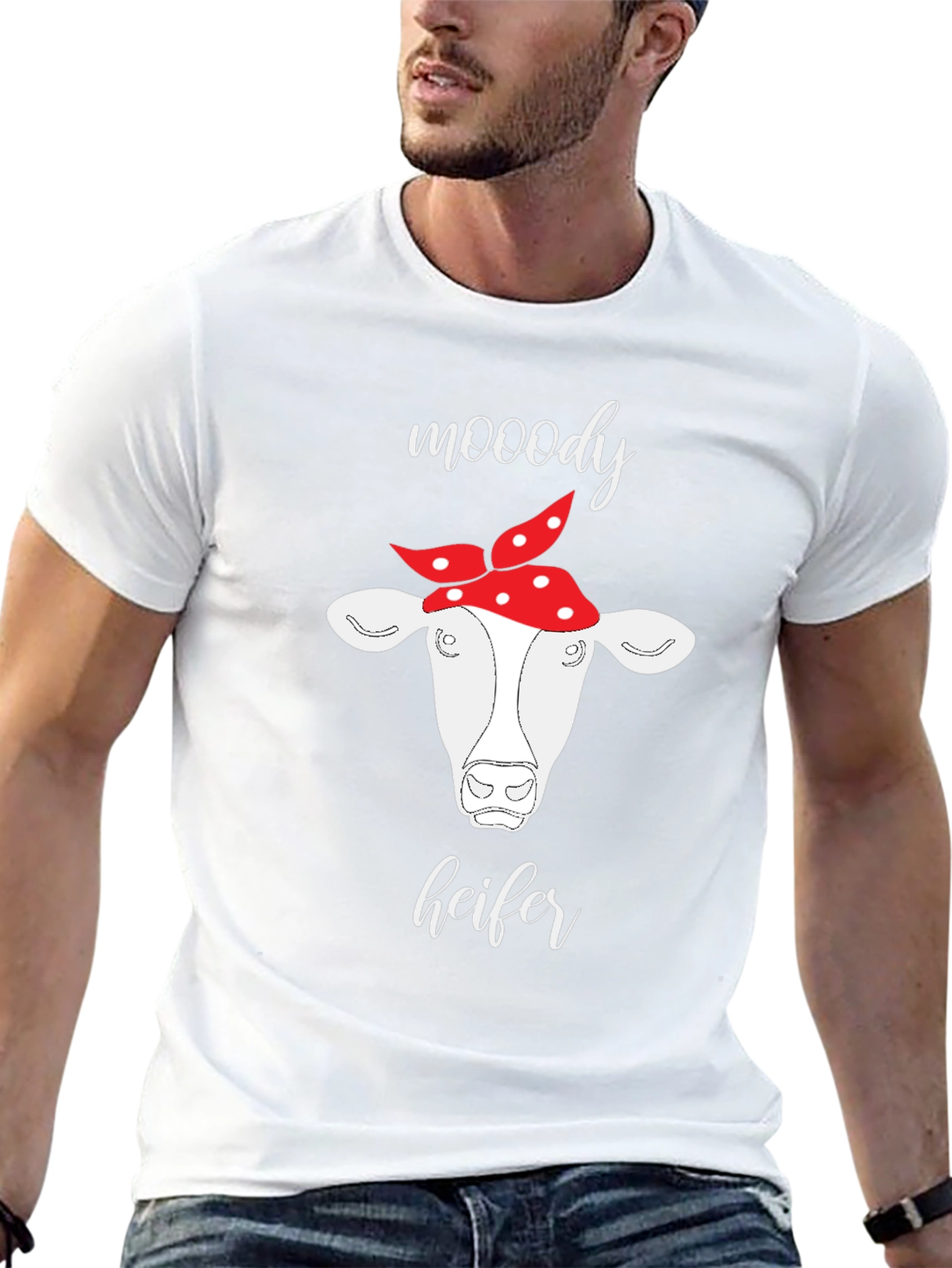 Moody Heifer Graphic T-Shirt